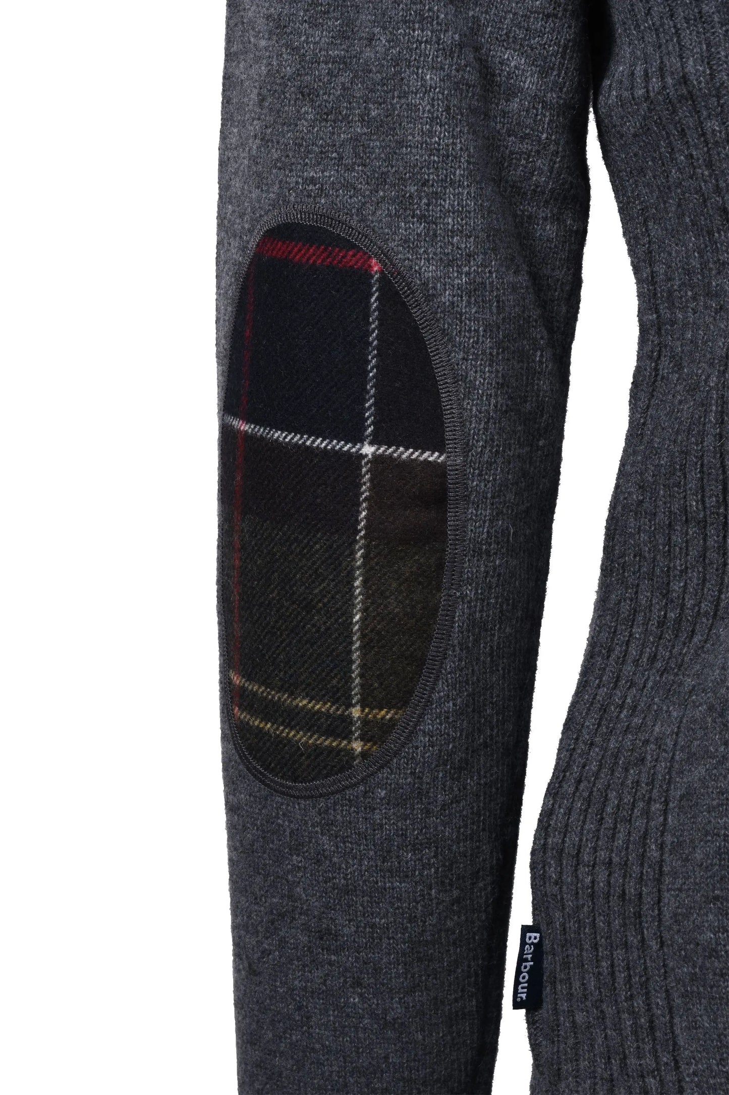 Barbour Holden Half Zip Jumper Knitwear Mid Grey Barbour