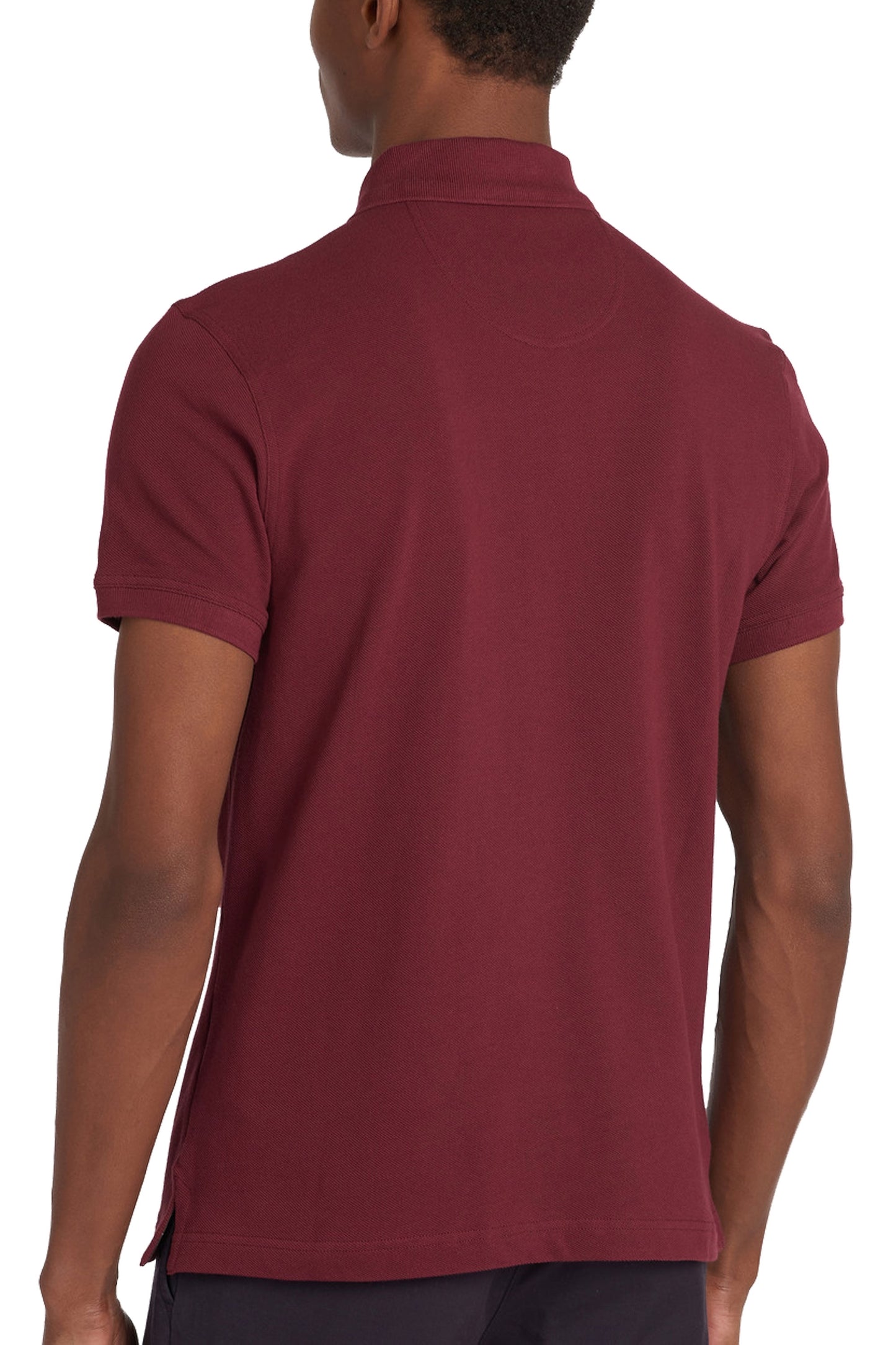 Barbour Tartan Pique Polo Shirt Ruby