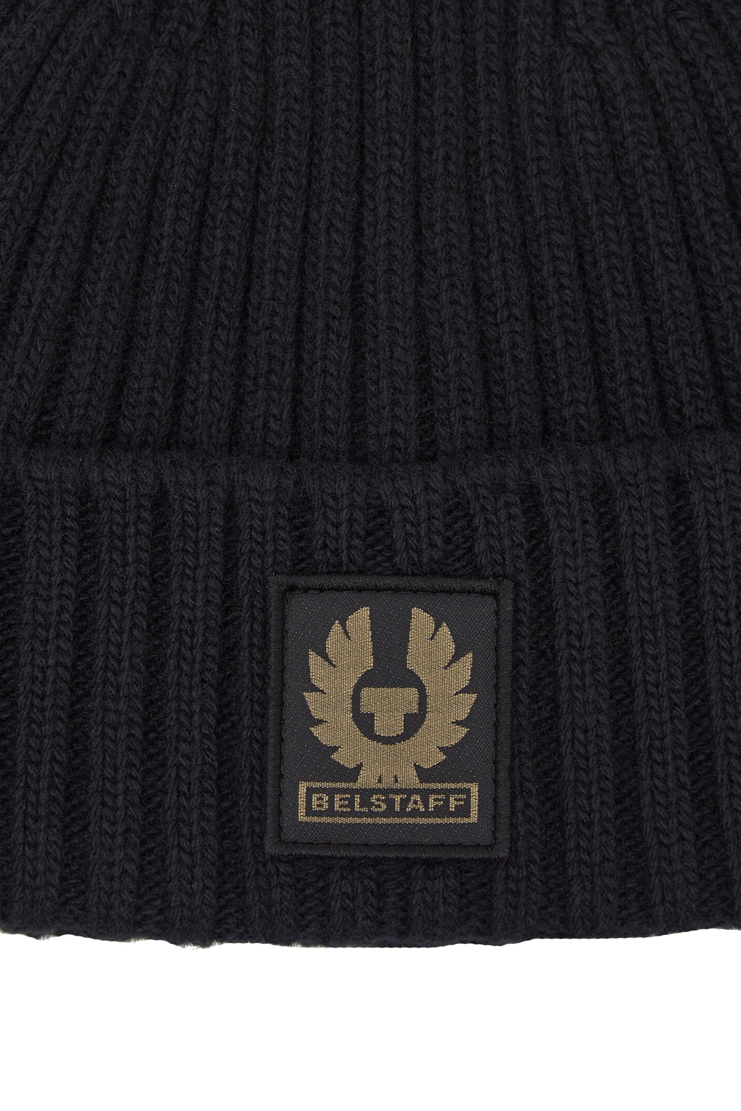 Belstaff Watch Hat With Patch Black