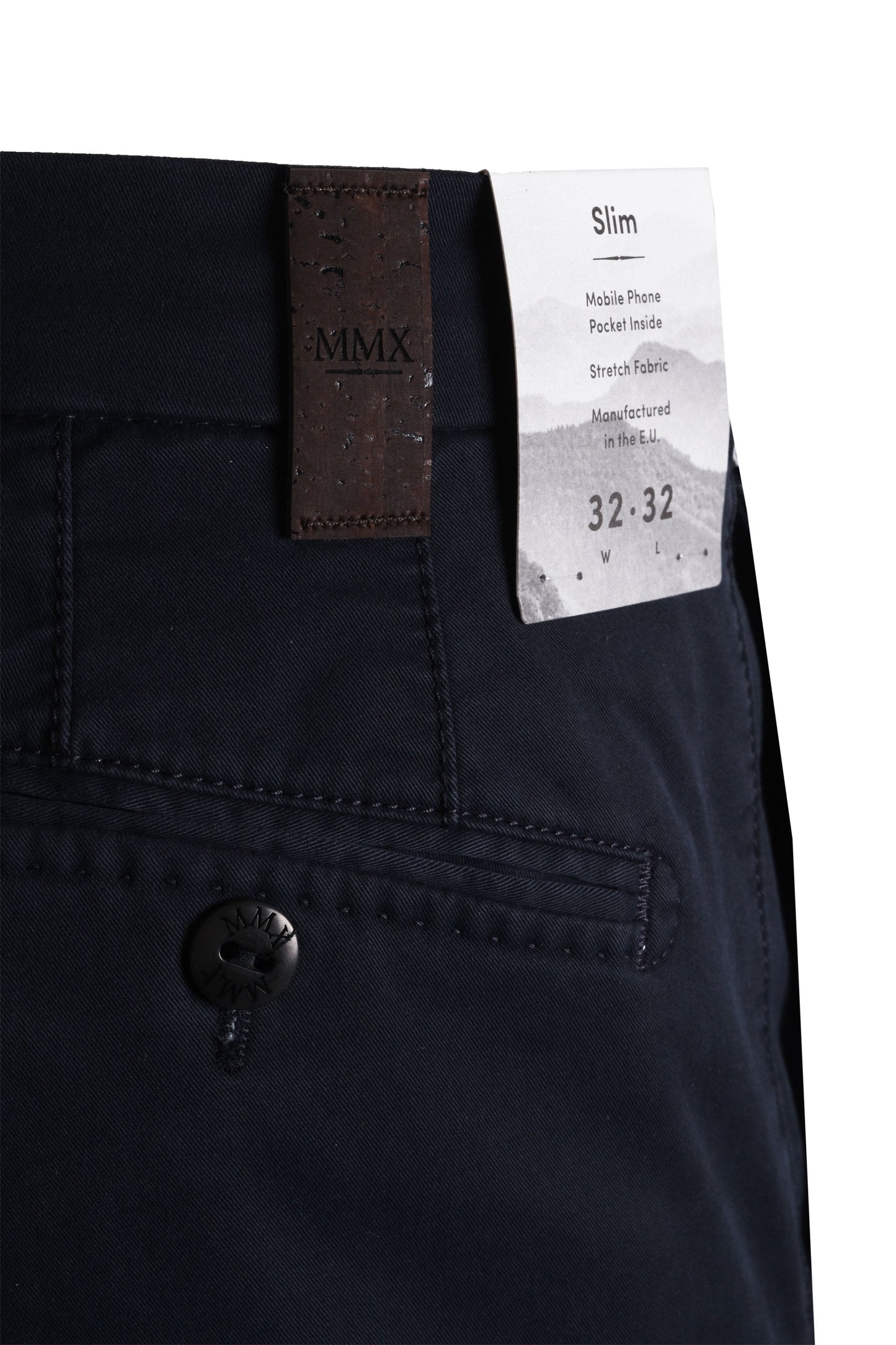 Mmx Slim Fit Chino in cotone blu navy