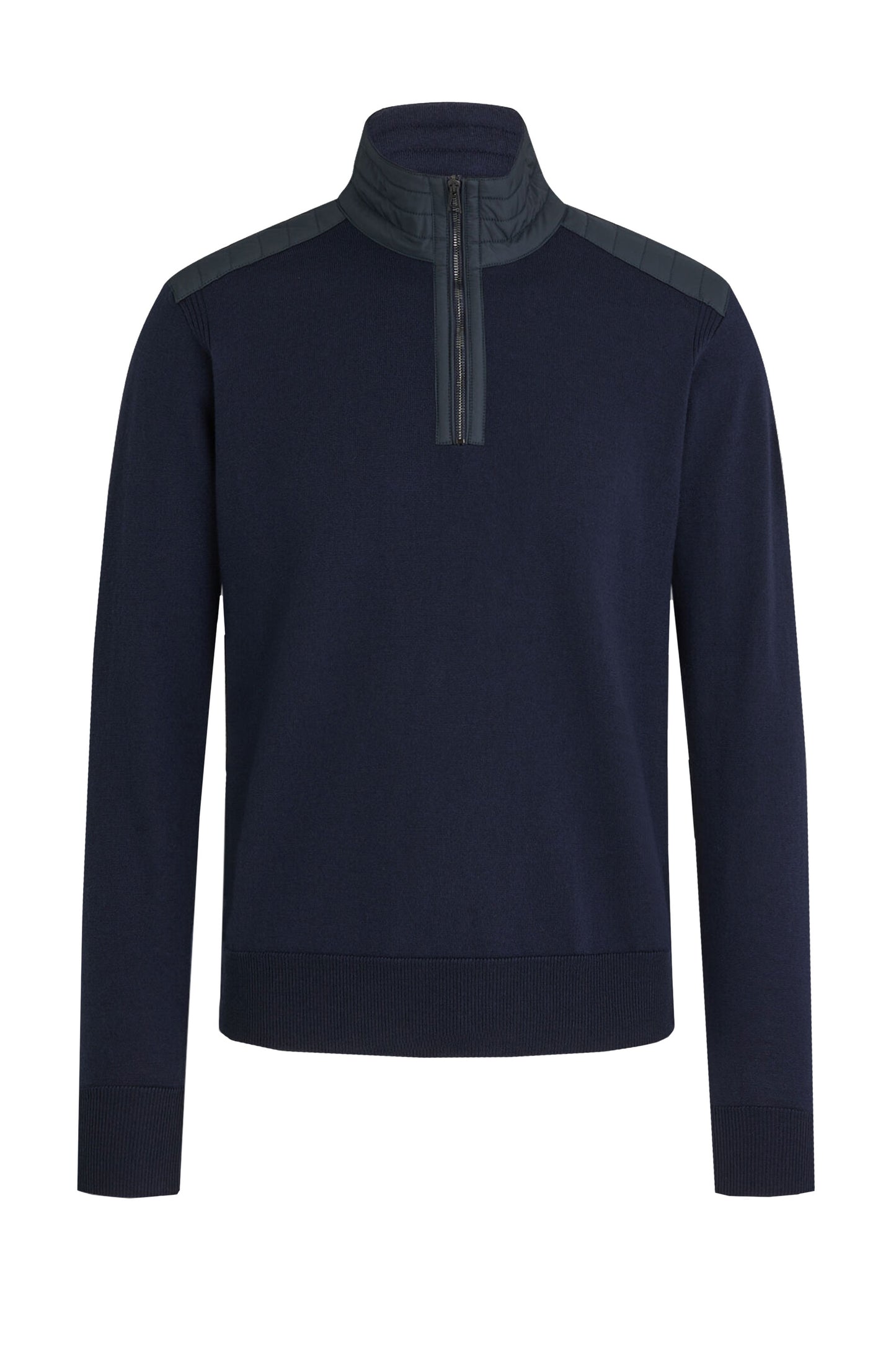 Belstaff Kilmington Half Zip Knitwear Washed Navy