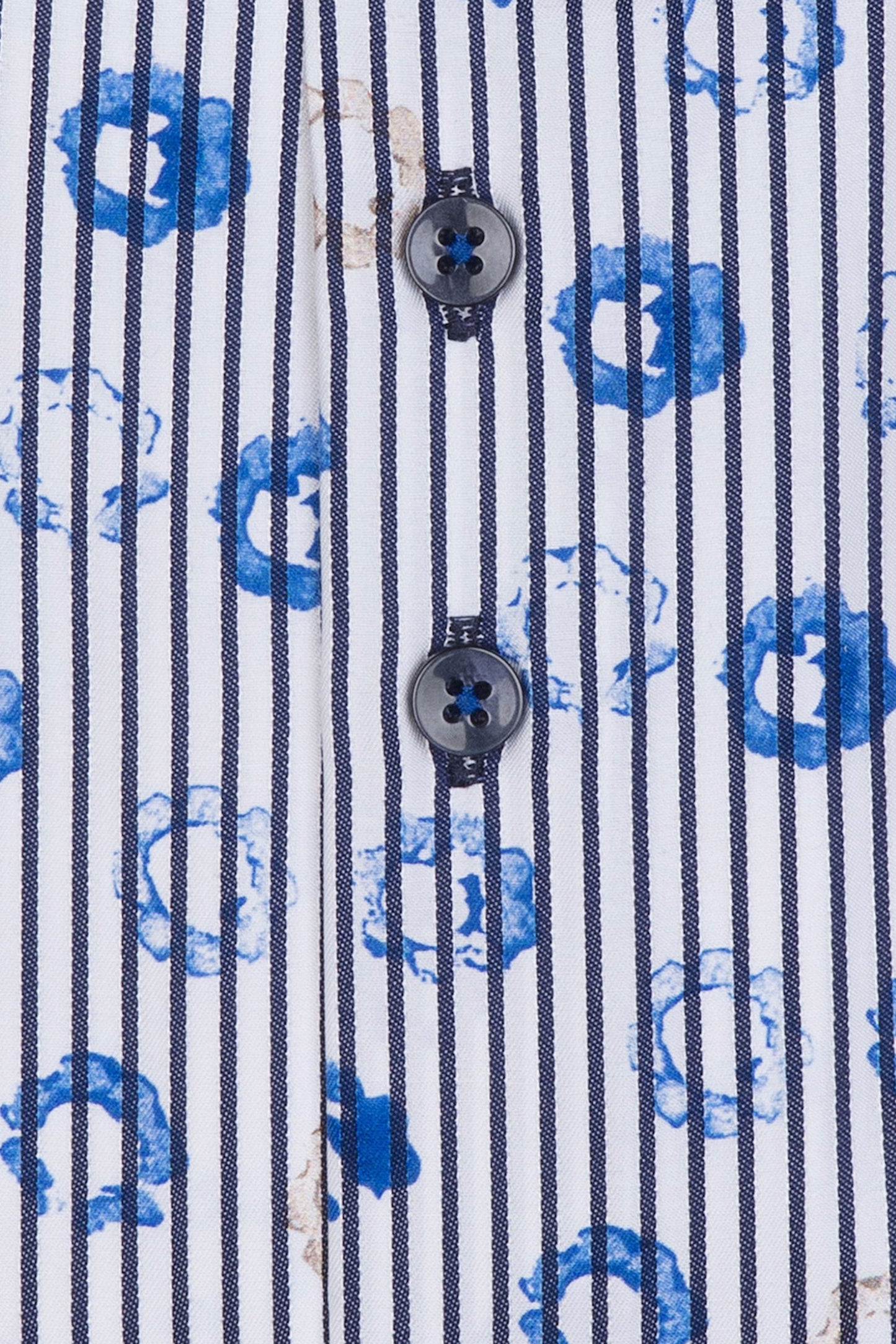 R2 Blue Patterned Shirt Blue Patterned