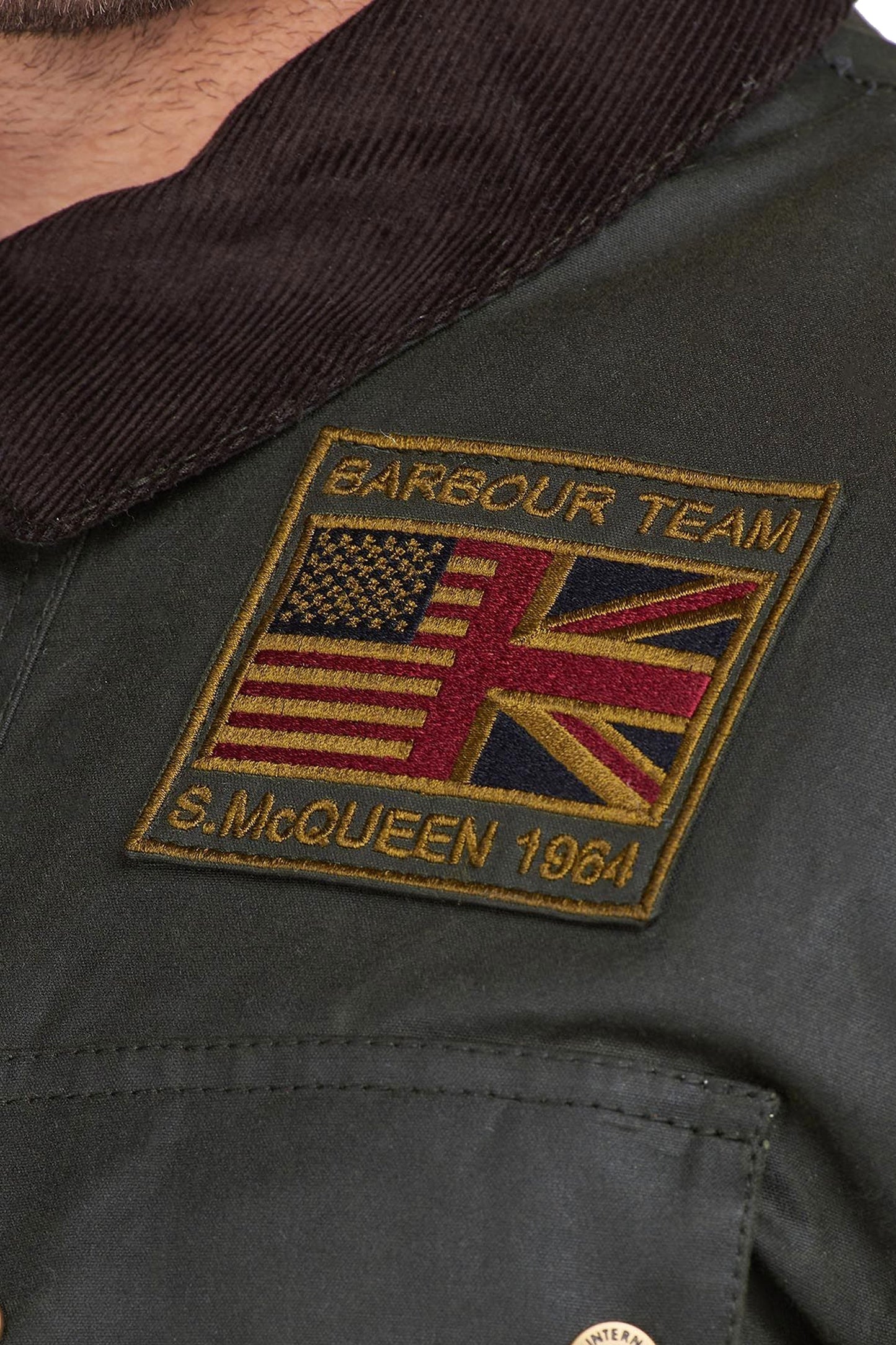 Giacca cerata Barbour Steve Mcqueen Workers Salvia