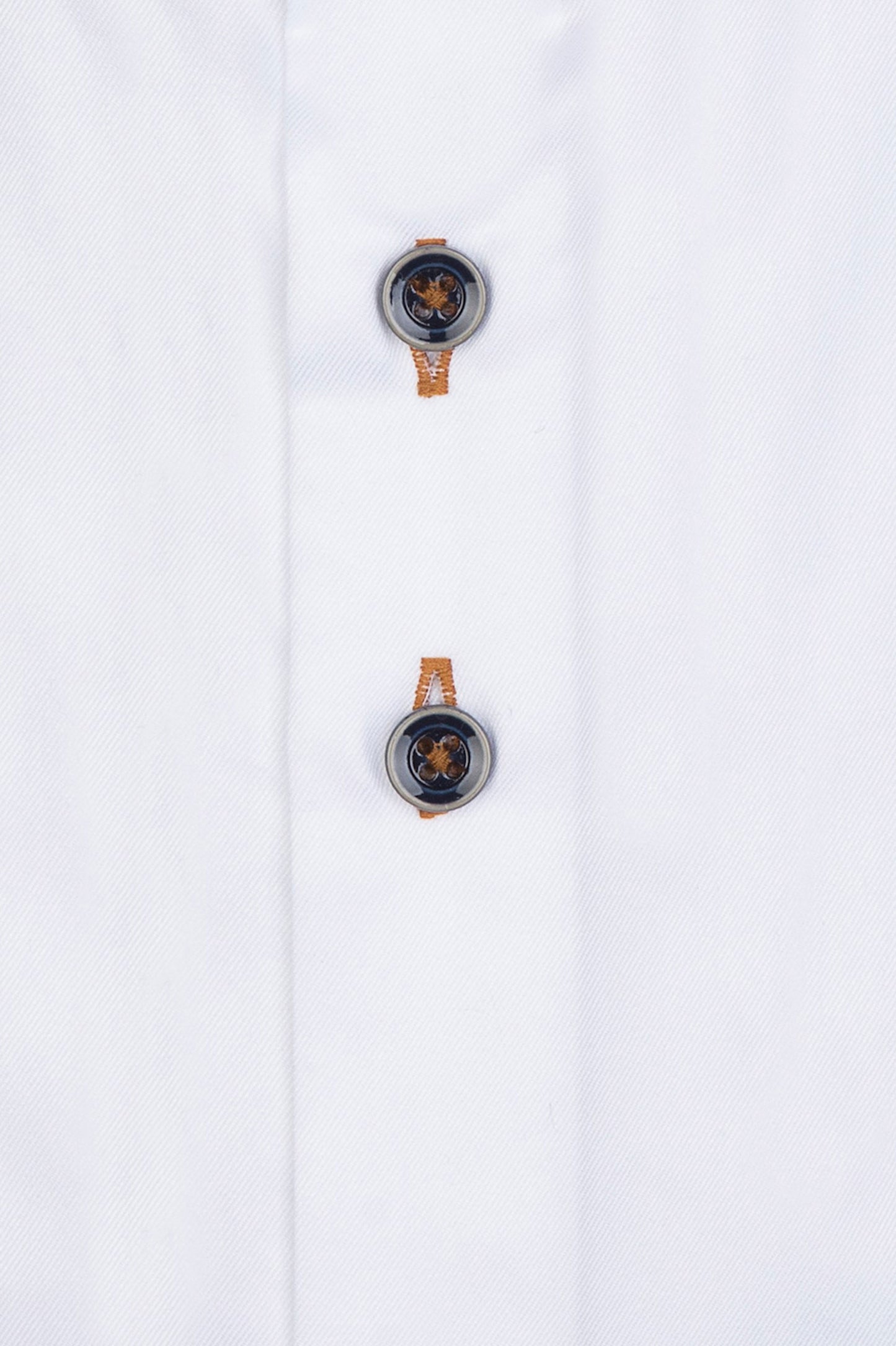 R2 White Shirt With Navy And Orange Trim White
