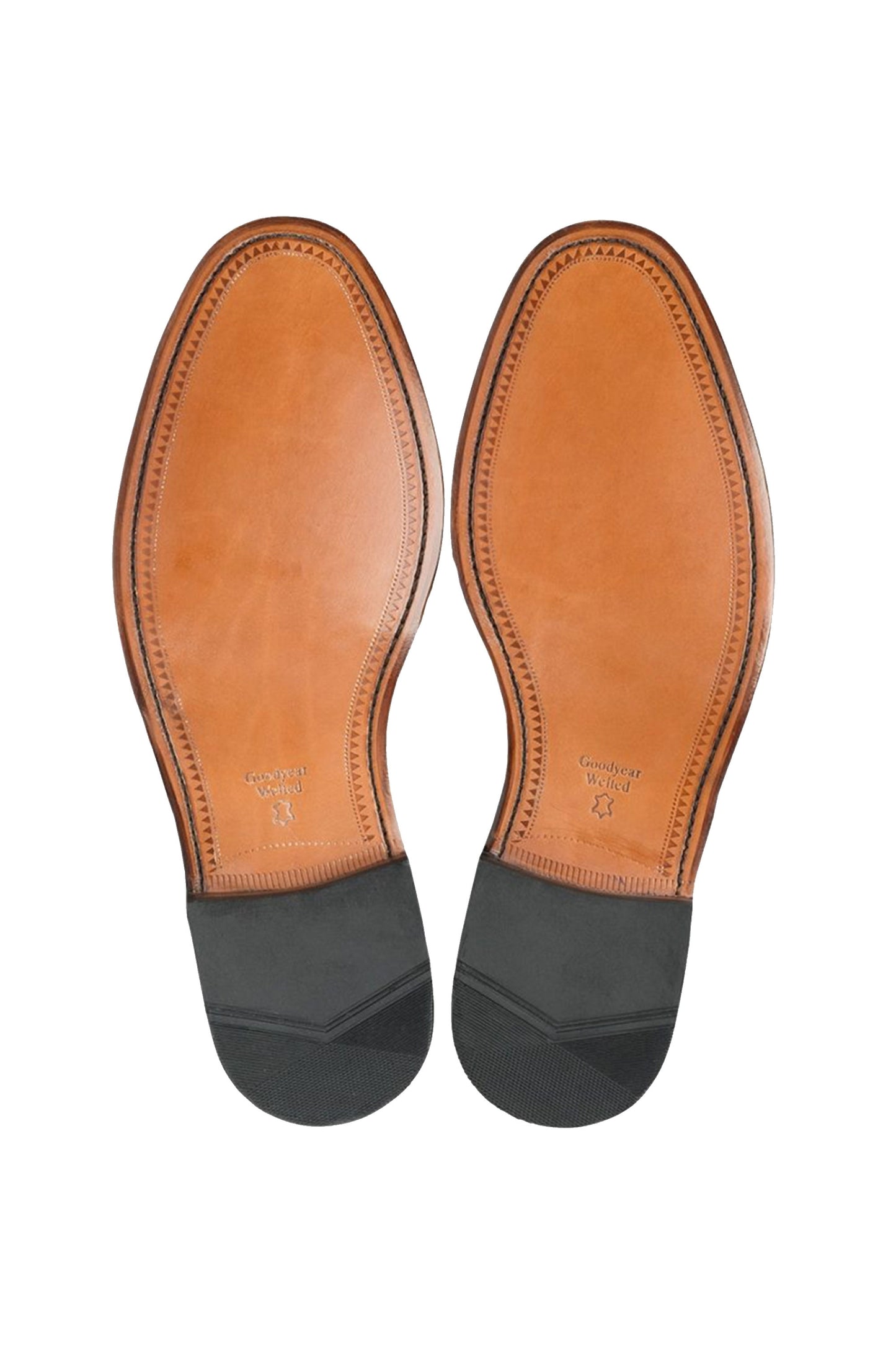 Chaussures Derby perforées en cuir de veau Hannibal de Loake Design, châtaigne