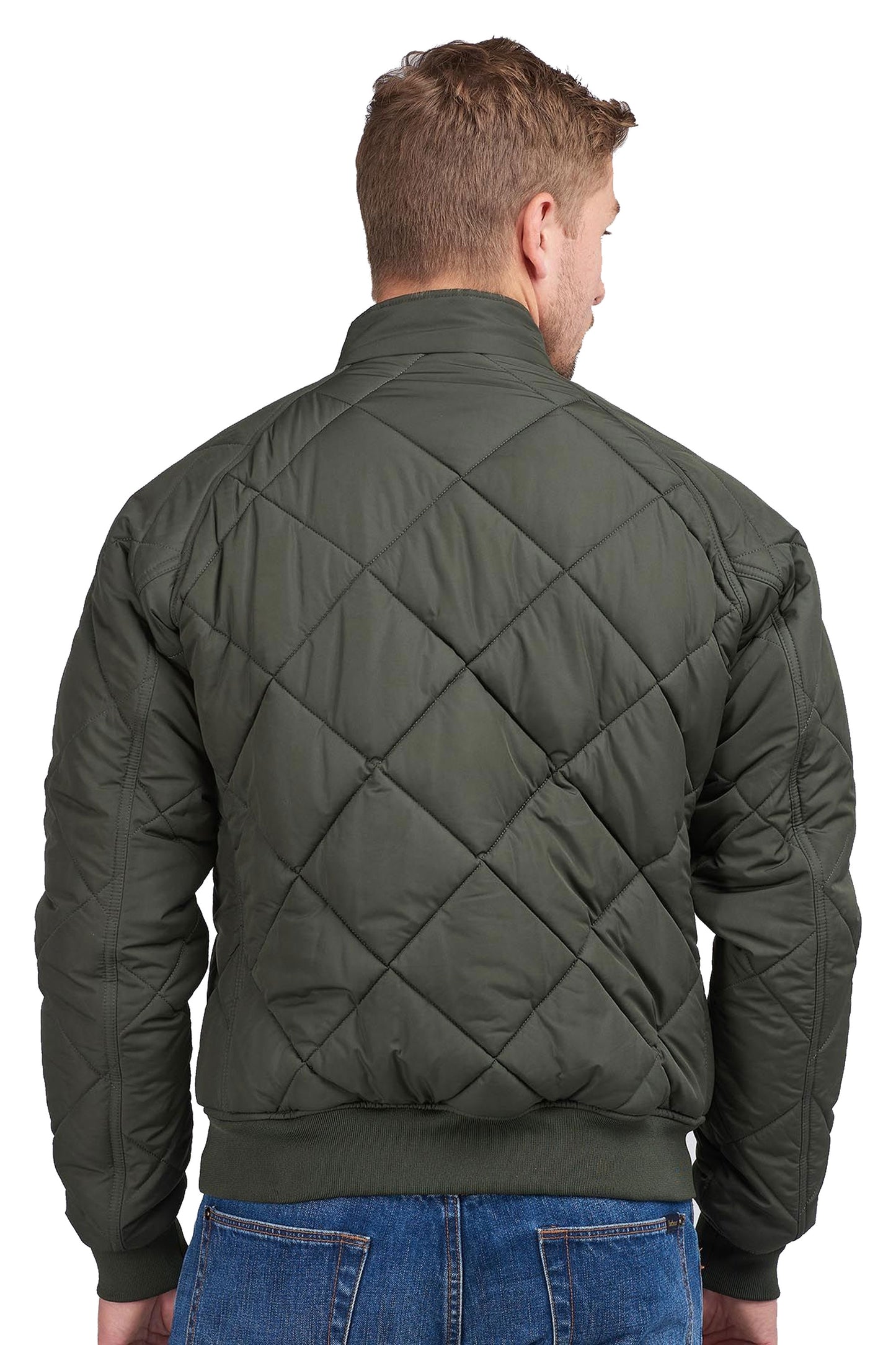 Barbour Intl Steve McQueen Quilted Merchant Jacket Sage