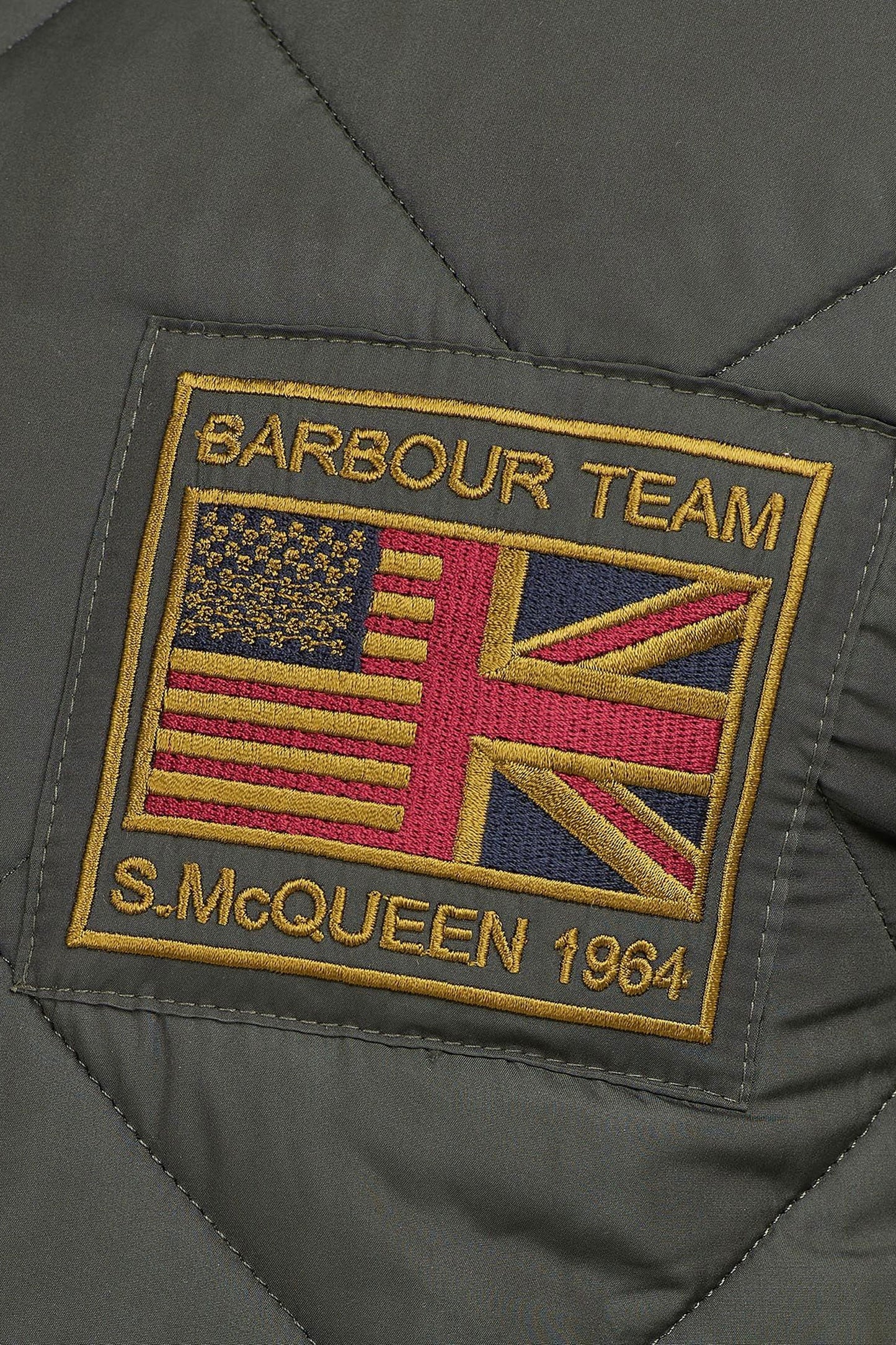 Barbour Intl Steve McQueen Quilted Merchant Jacket Sage