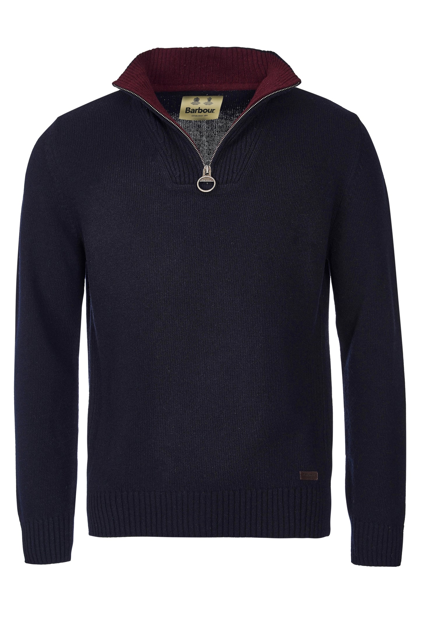 Barbour Nelson Essential Essential Half Zip Maglieria Blu Navy