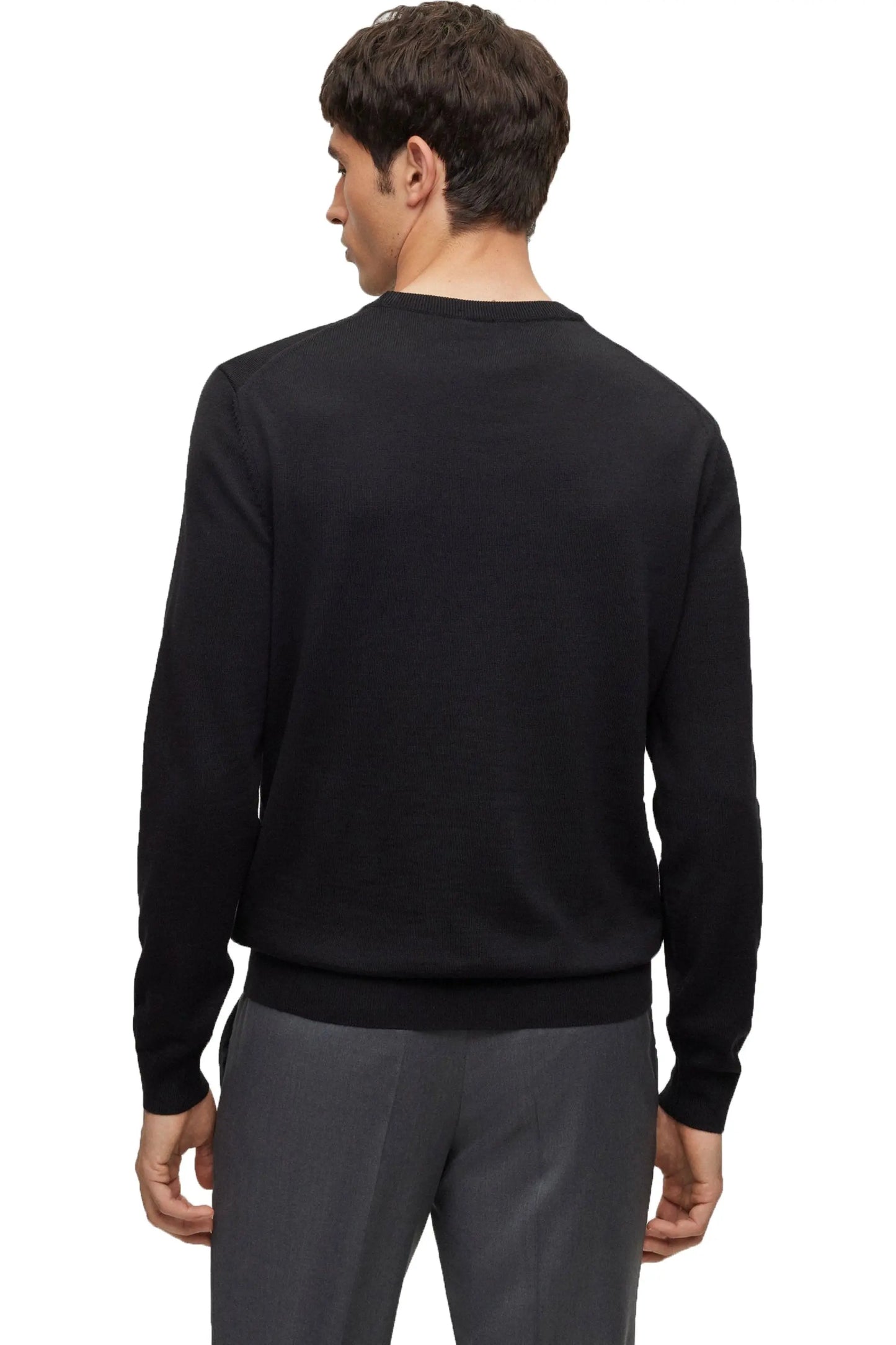 Baram-l V-neck Knitwear Black Boss Black