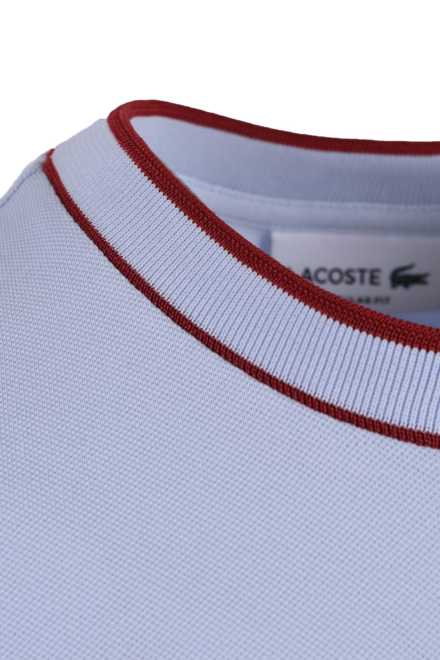 T-shirt piqué Lacoste bleu clair