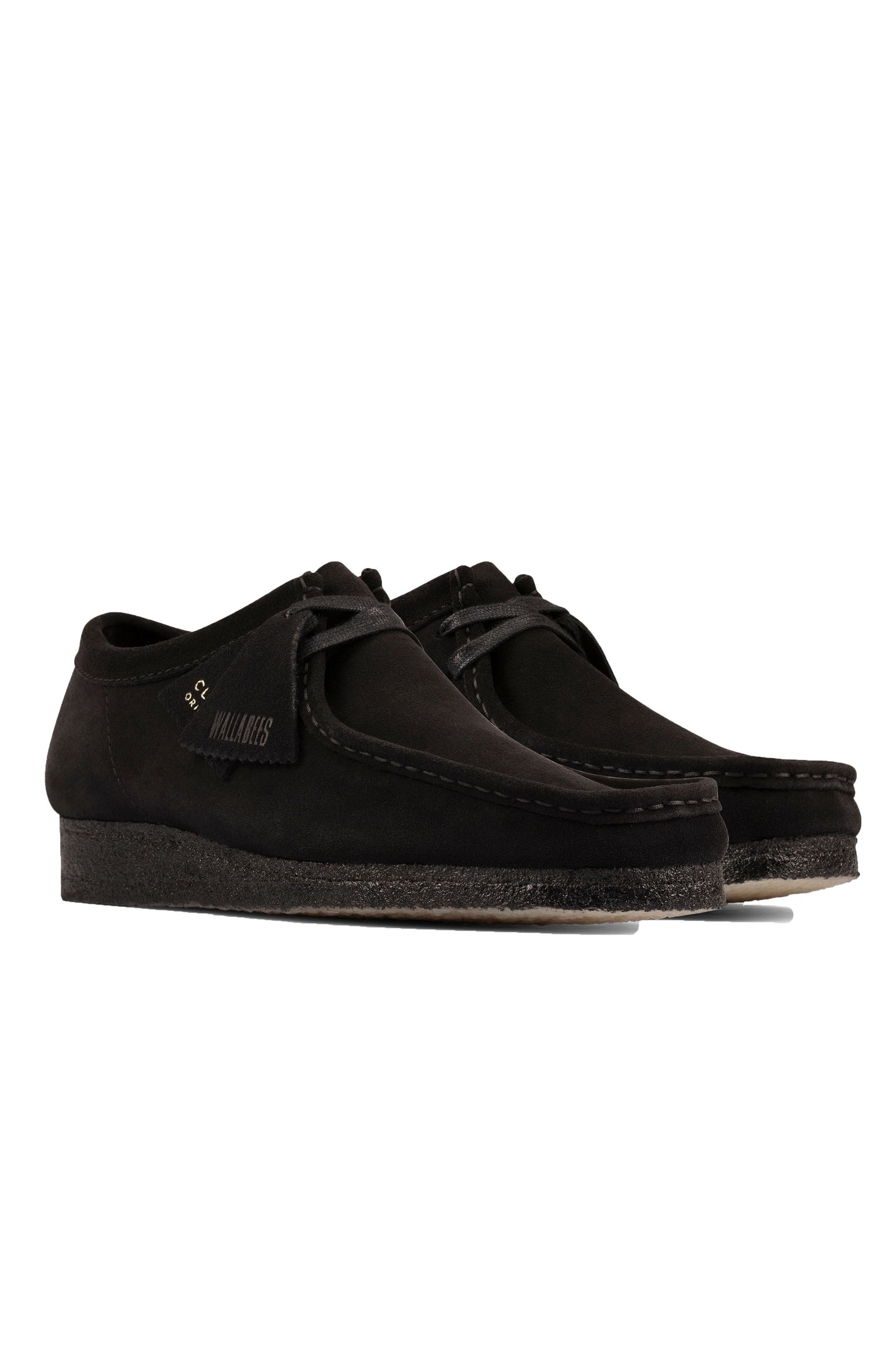 Clarks Originals Wallabee Shoe Black Suede