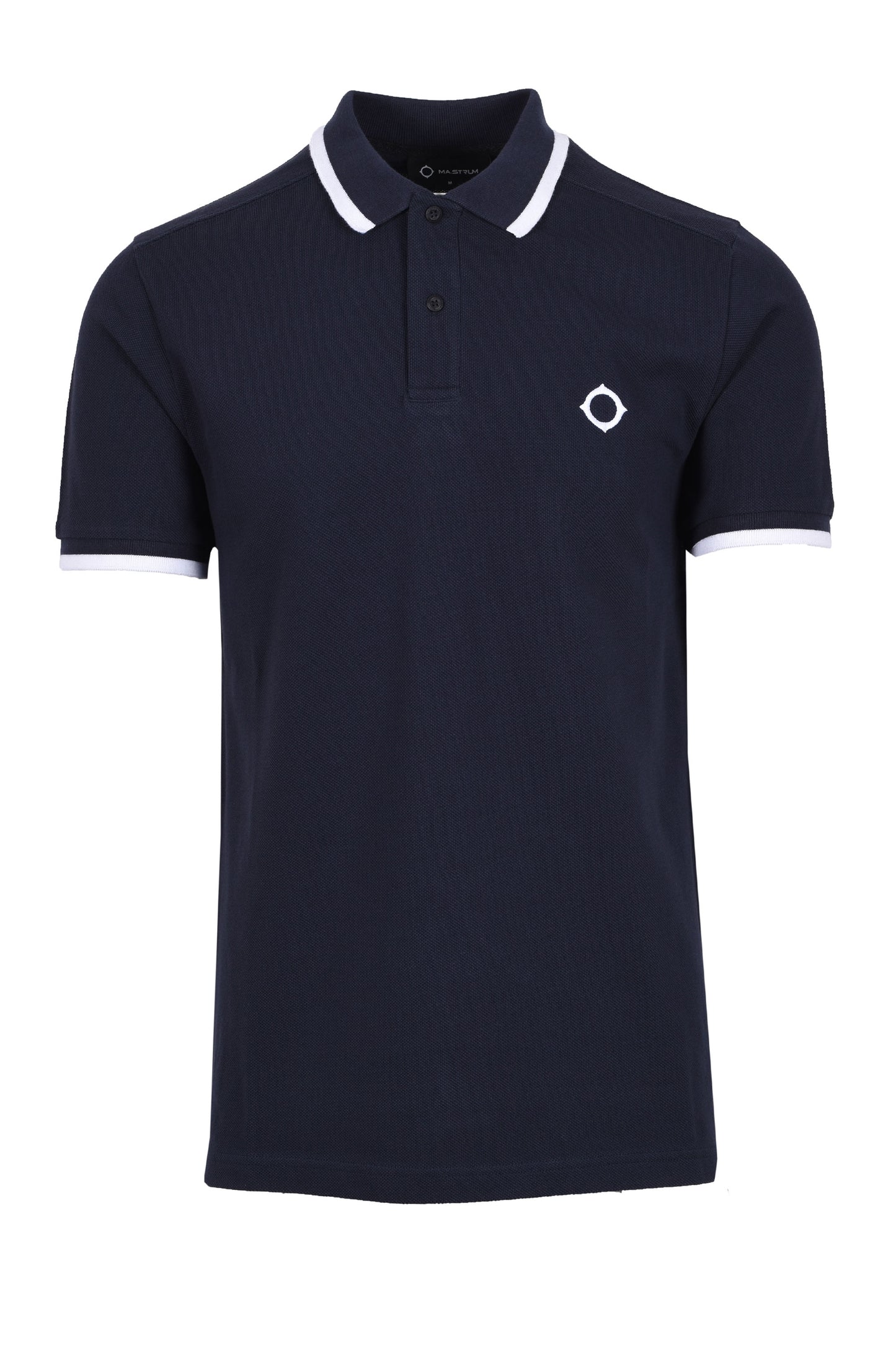 Ma.strum Block Tipped Polo Shirt Ink Navy