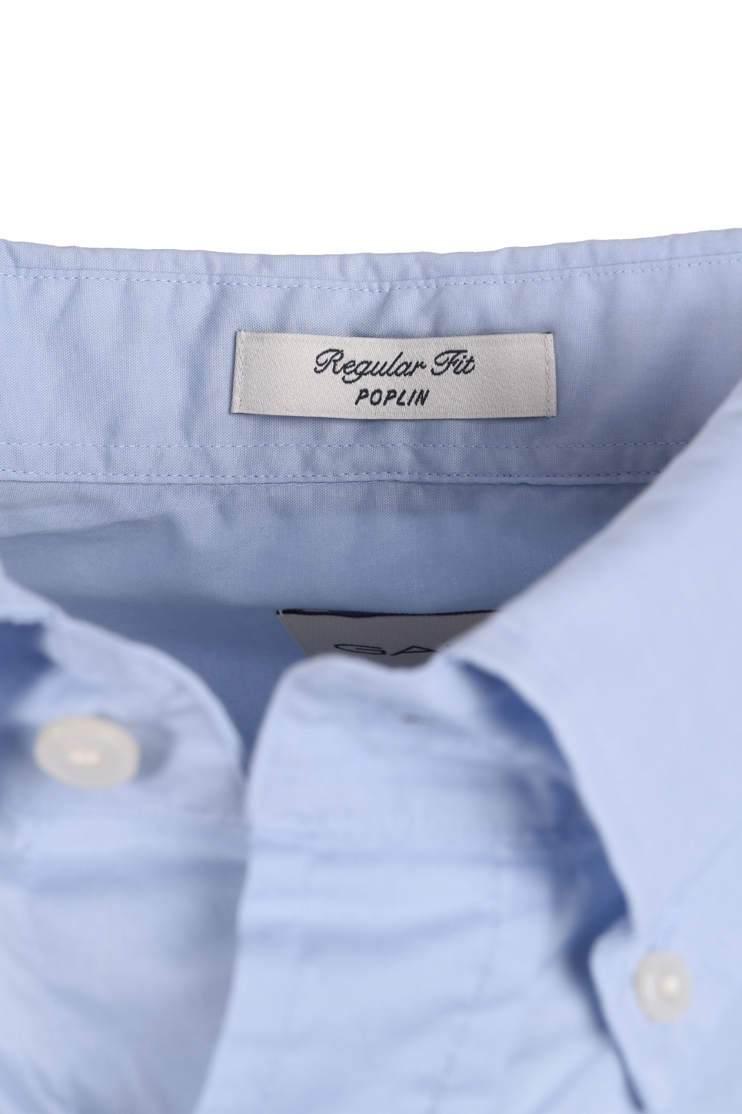 Camicia a maniche corte in popeline Gant Reg azzurro