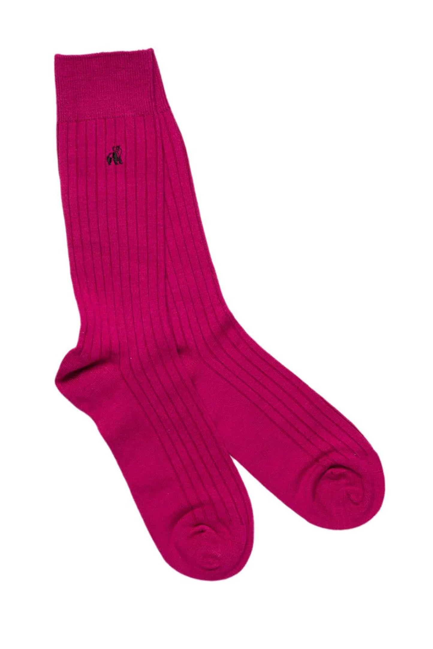 Chaussettes en bambou Swole Panda Rose