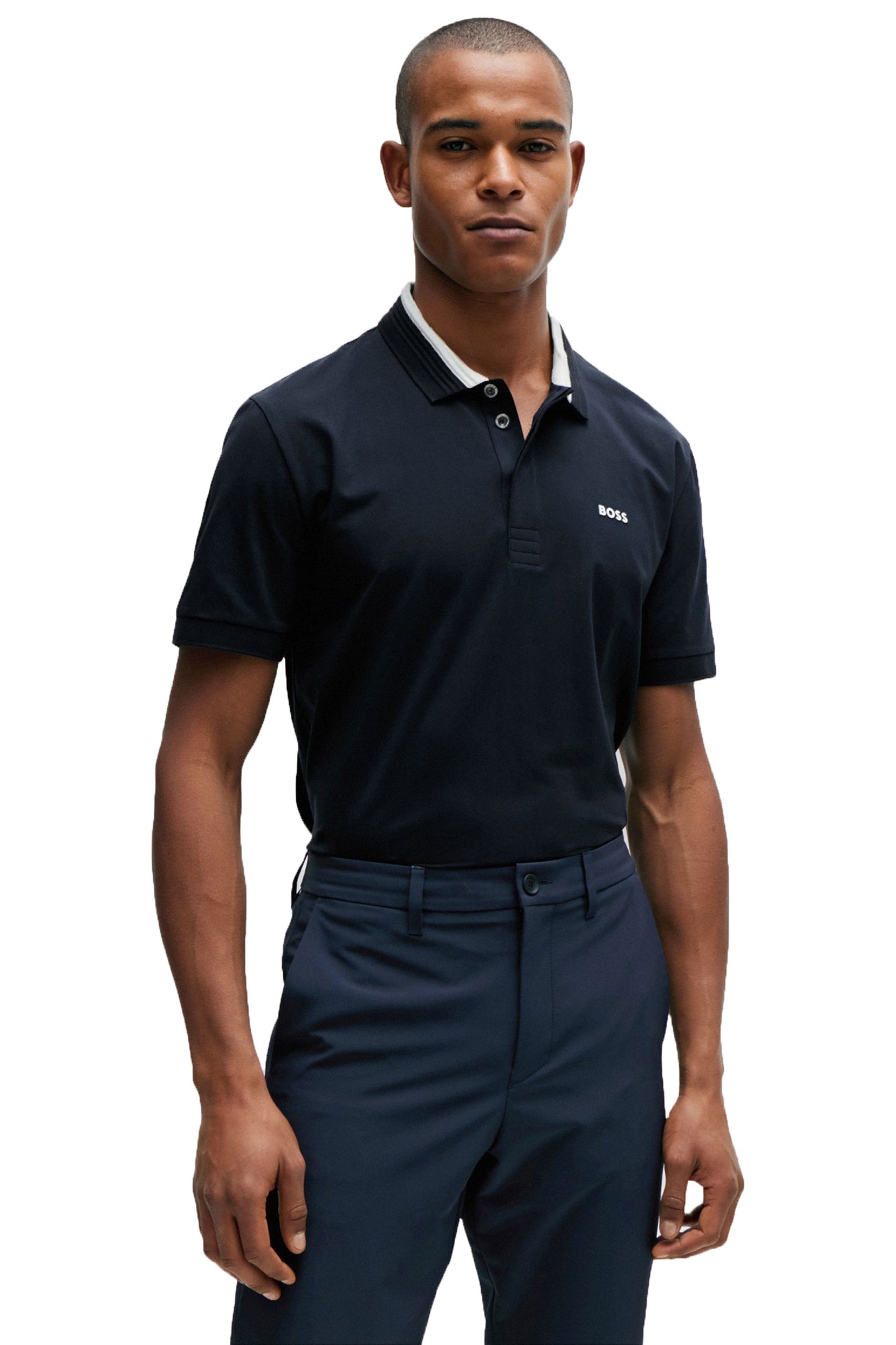 Boss Paddy 1 Polo Shirt Dark Blue