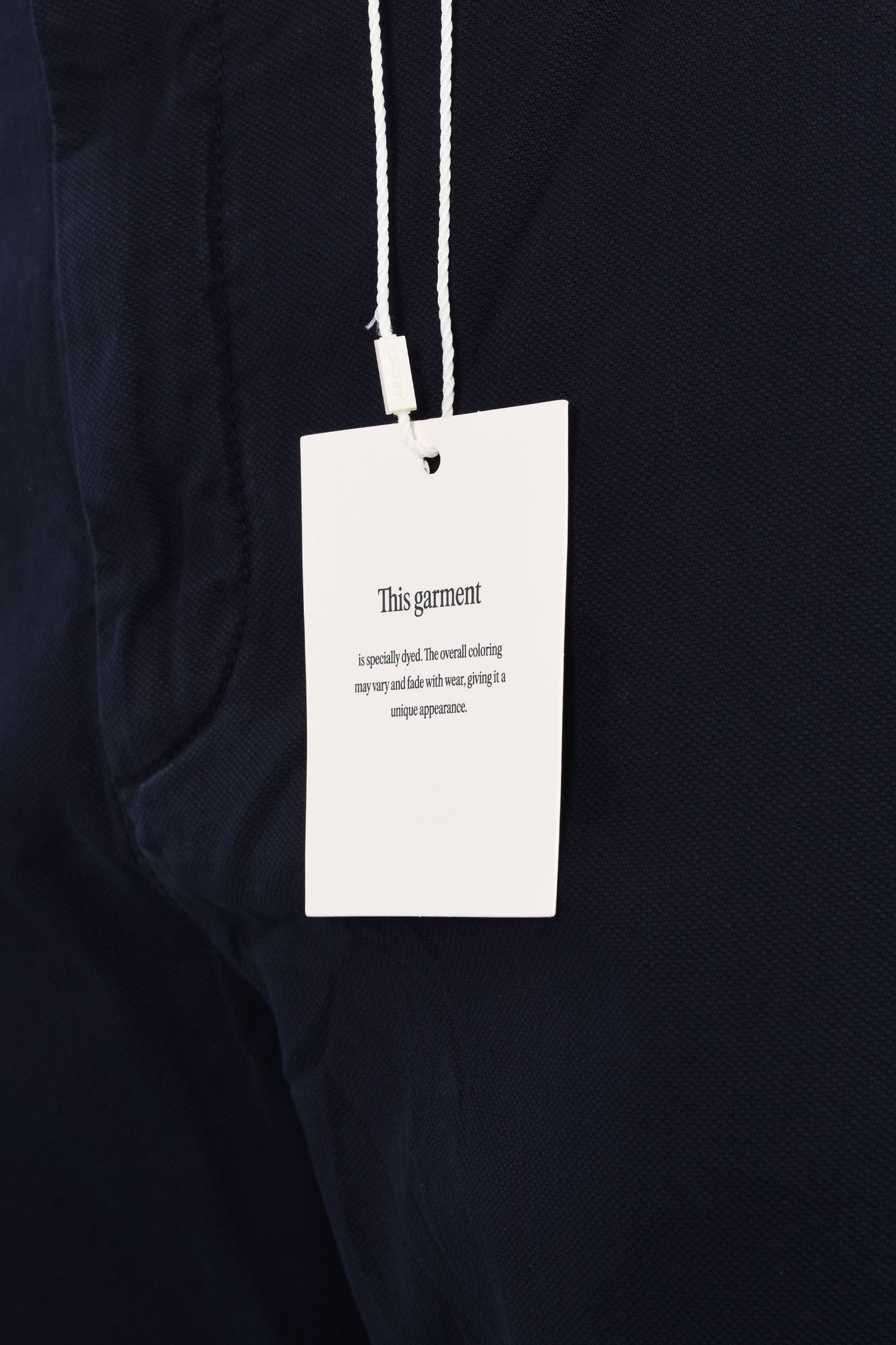 Chino Gant Slim Dobby Structure Bleu Soirée