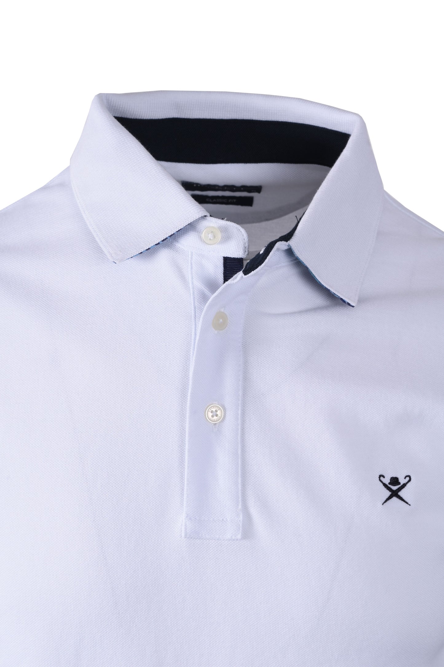 Hackett Swim Trim Palm Polo Shirt White