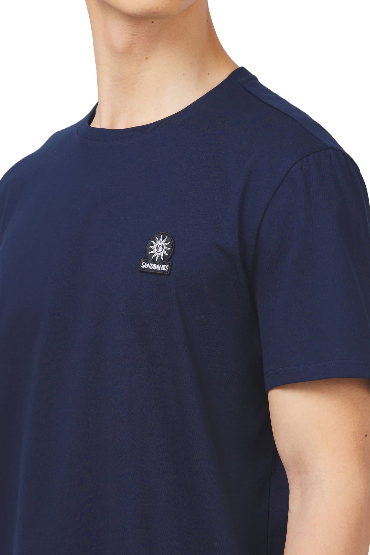 Sandbanks Badge Logo T-shirt Navy