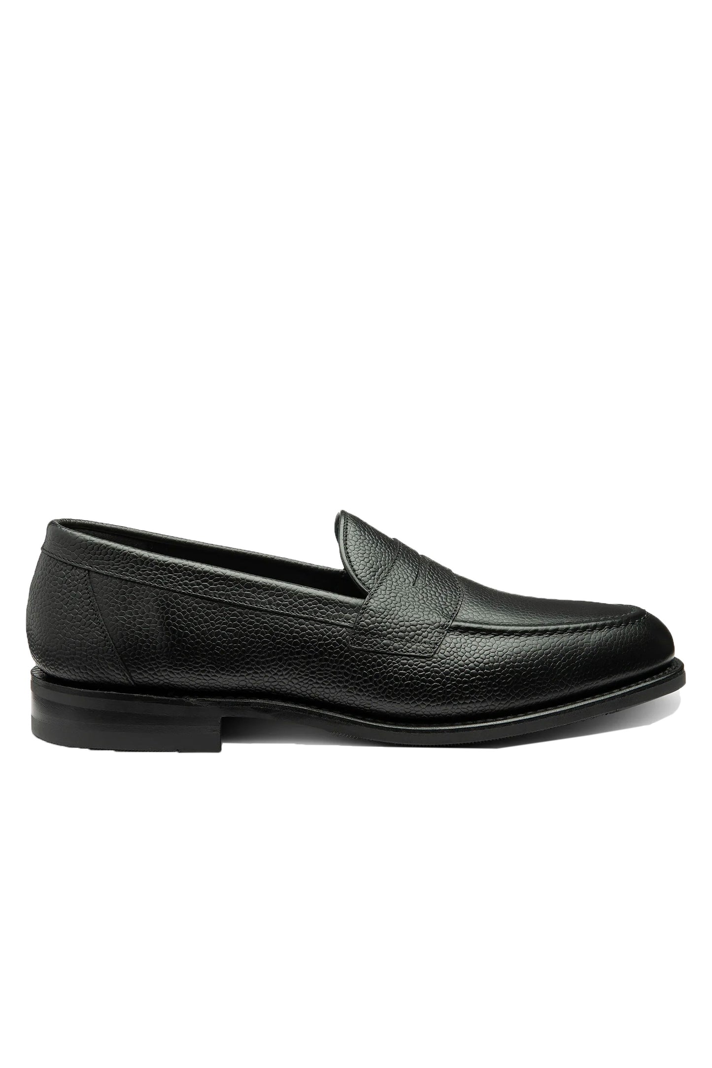 Mocassins noirs à selle impériale de Loake Noir