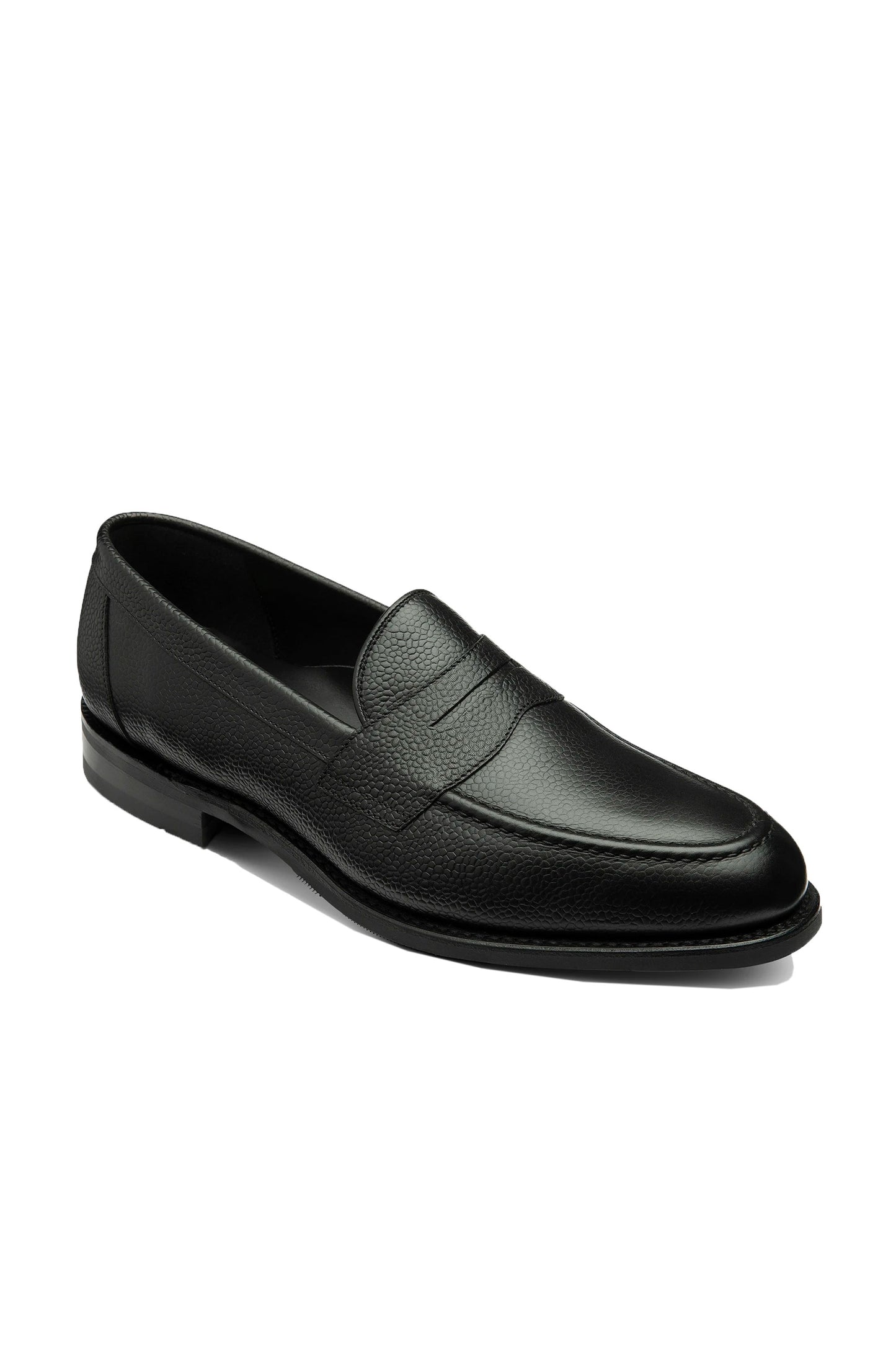 Mocassins noirs à selle impériale de Loake Noir