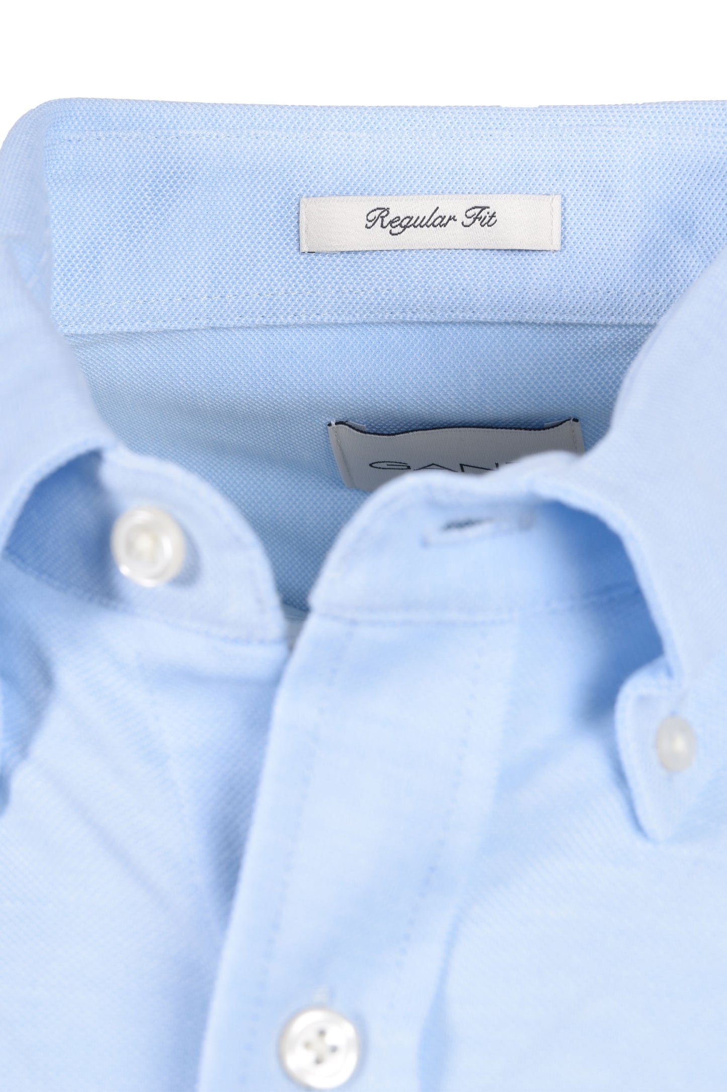 Camicia Gant Reg Jersey Pique Capri Blu