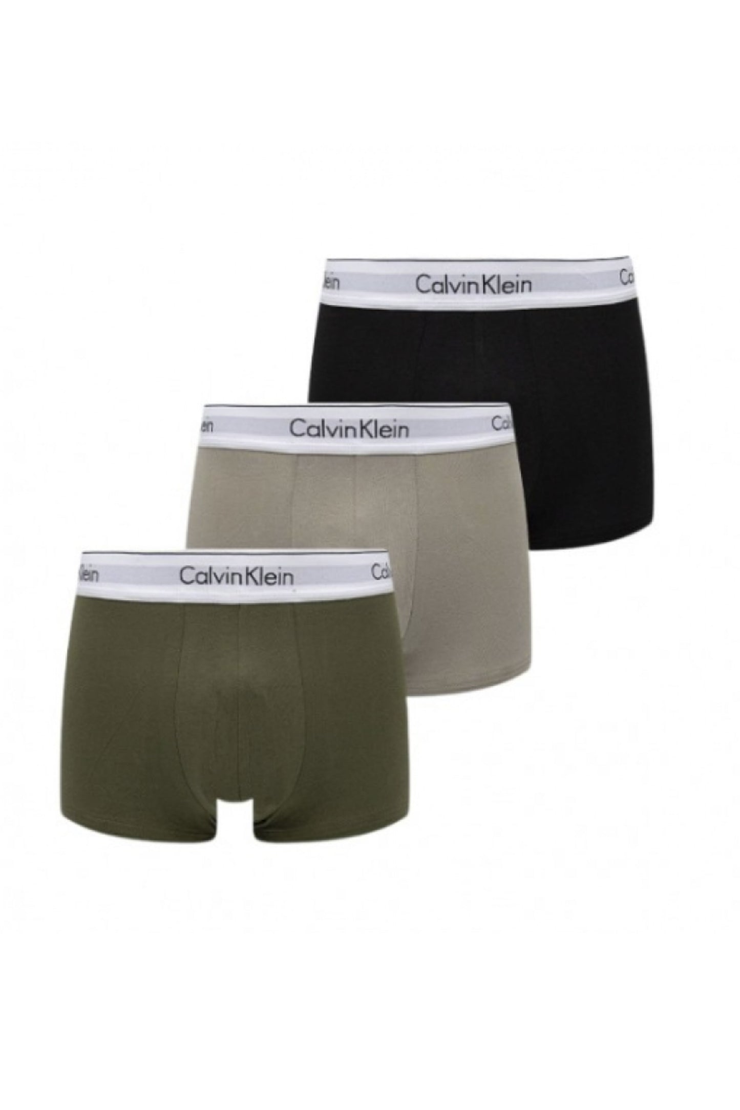 Calvin Klein Trunk 3pack Sagebush Green/Black/Griffin