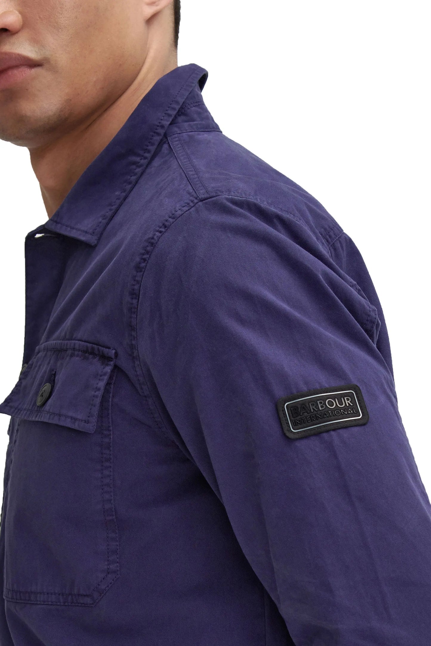Barbour International Arlo Overshirt Royal Blue Barbour International