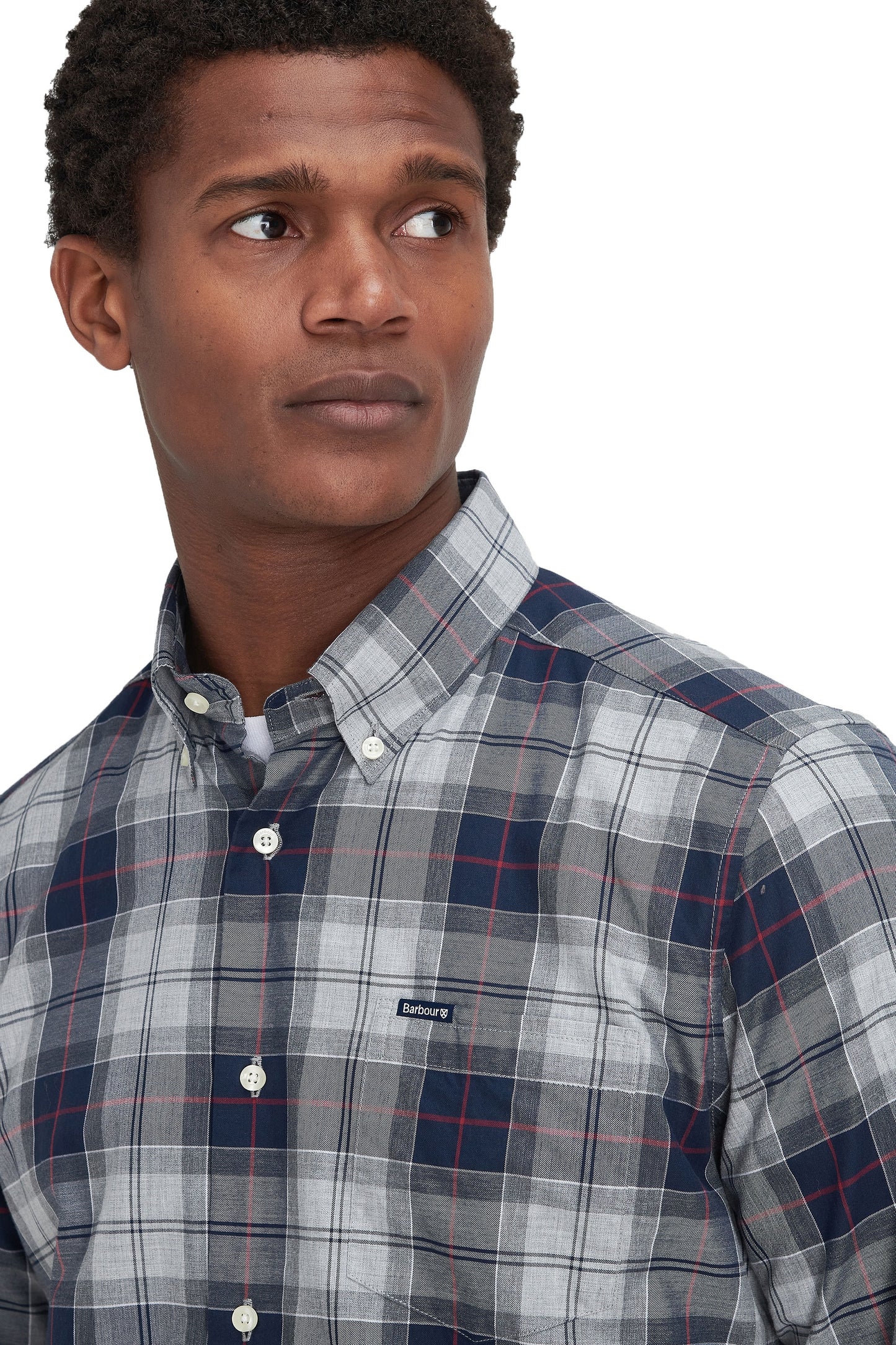 Chemise Barbour Wetheram Bleu Granit