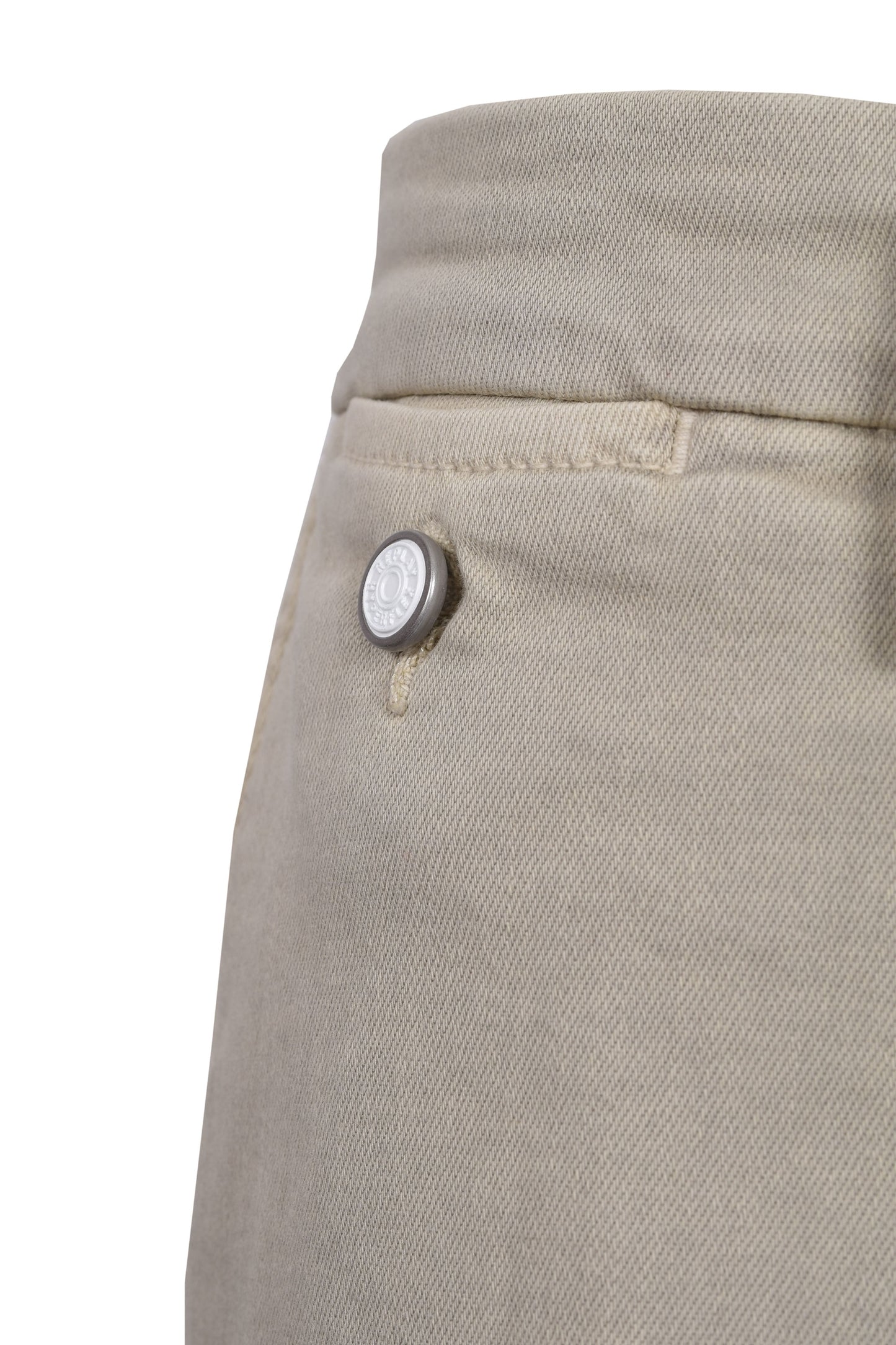 Replay Cotton Trouser Stone