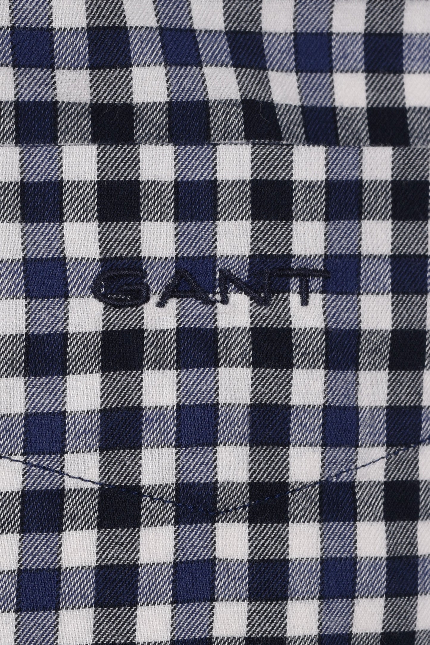 Camicia a quadri in twill leggero Gant Reg Navy Sailor