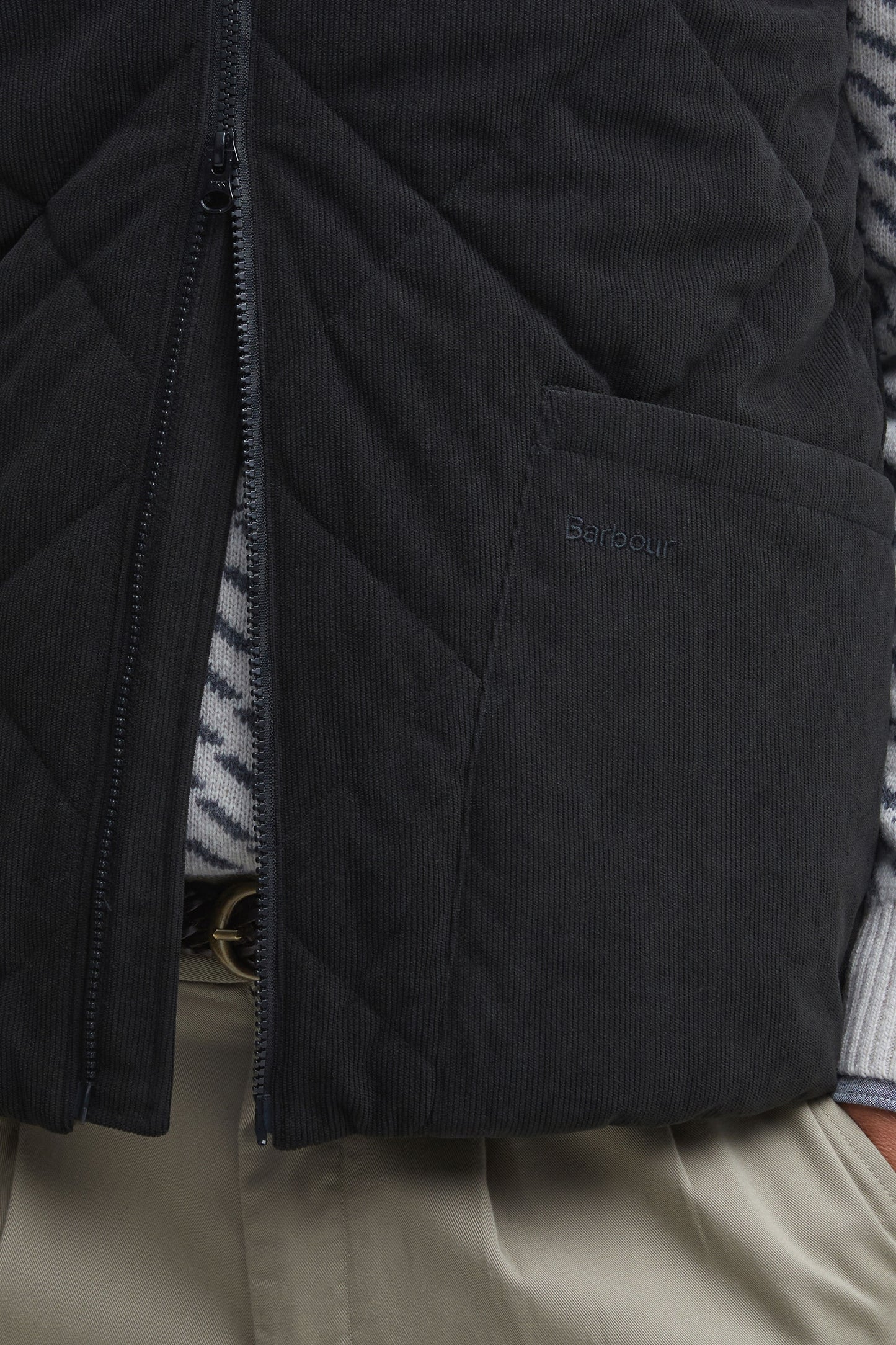 Barbour Cord Liddesdale Gilet Black
