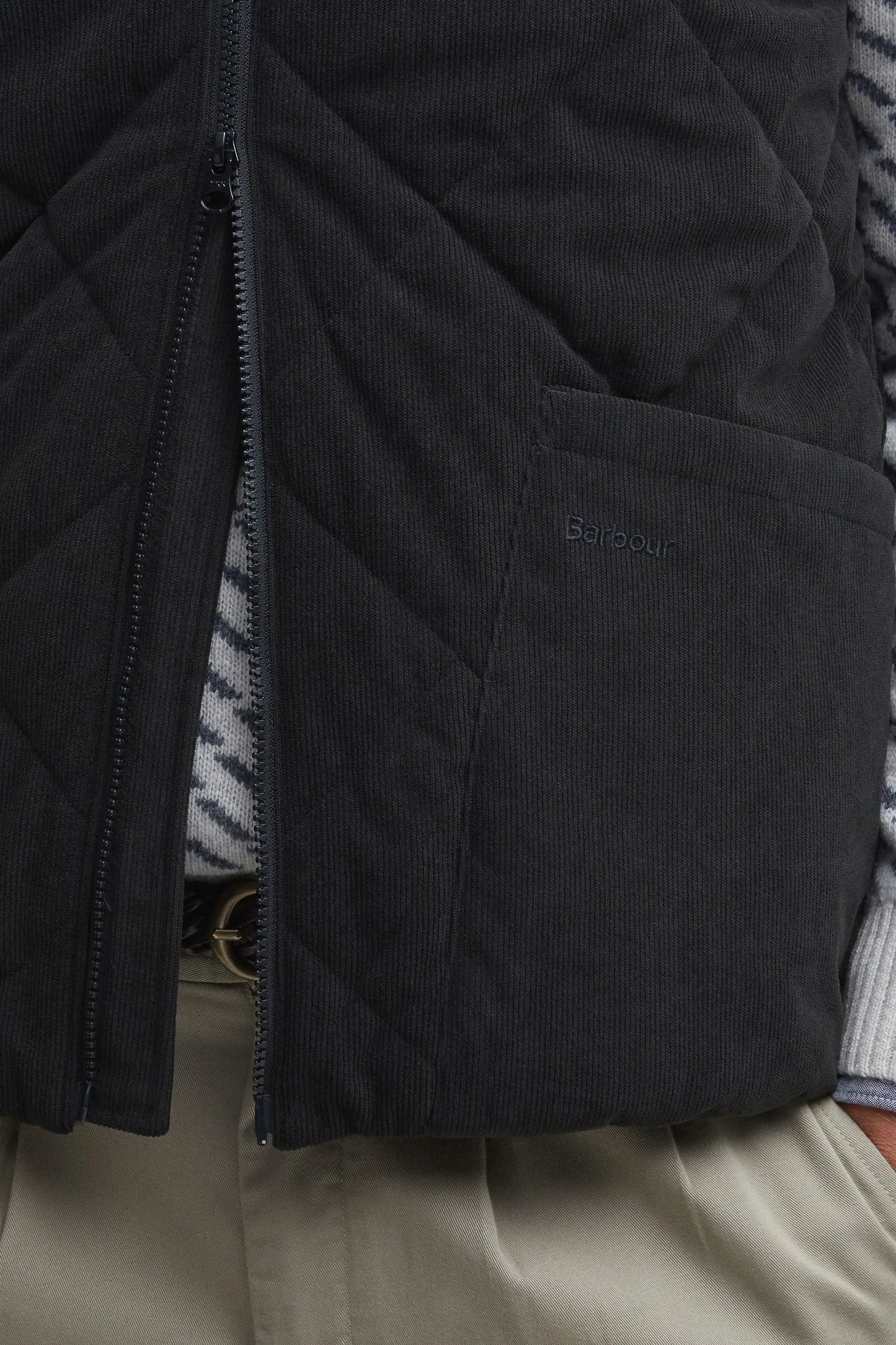 Barbour Cord Liddesdale Gilet Black Barbour