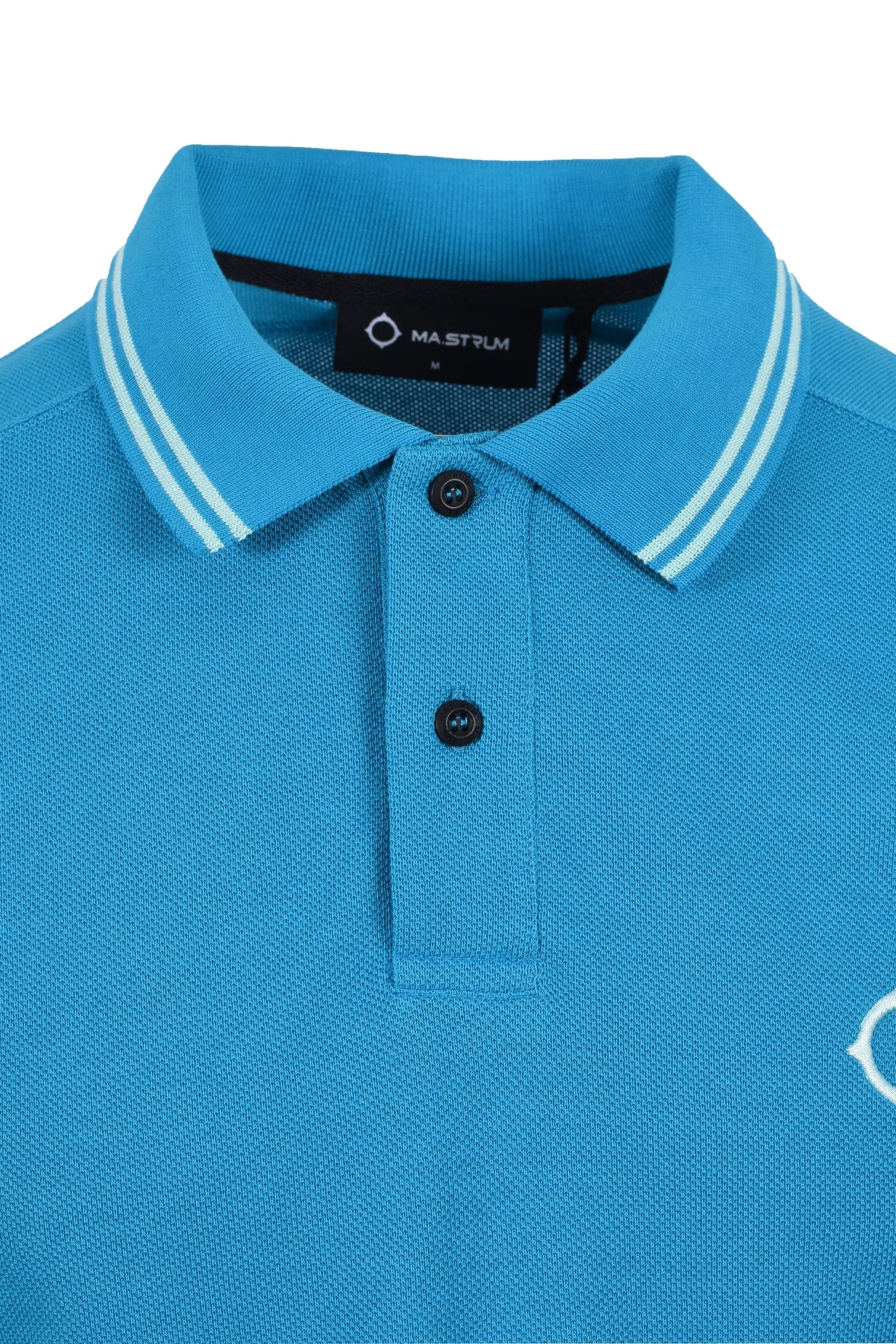 Ma.strum Double Tipped Polo Shirt Vallarta Blue