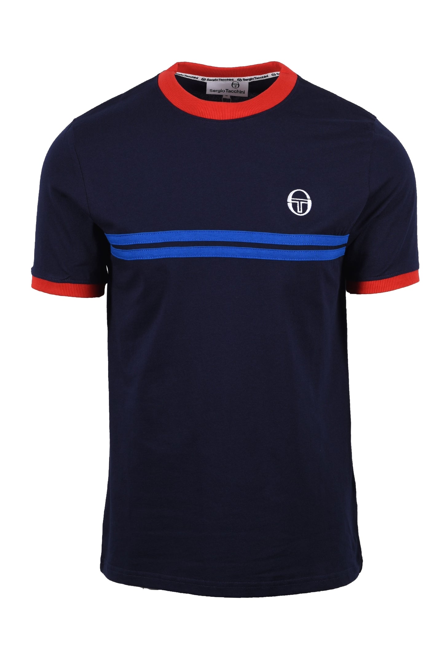 Sergio Tacchini Supermac T-shirt blu navy/rosso