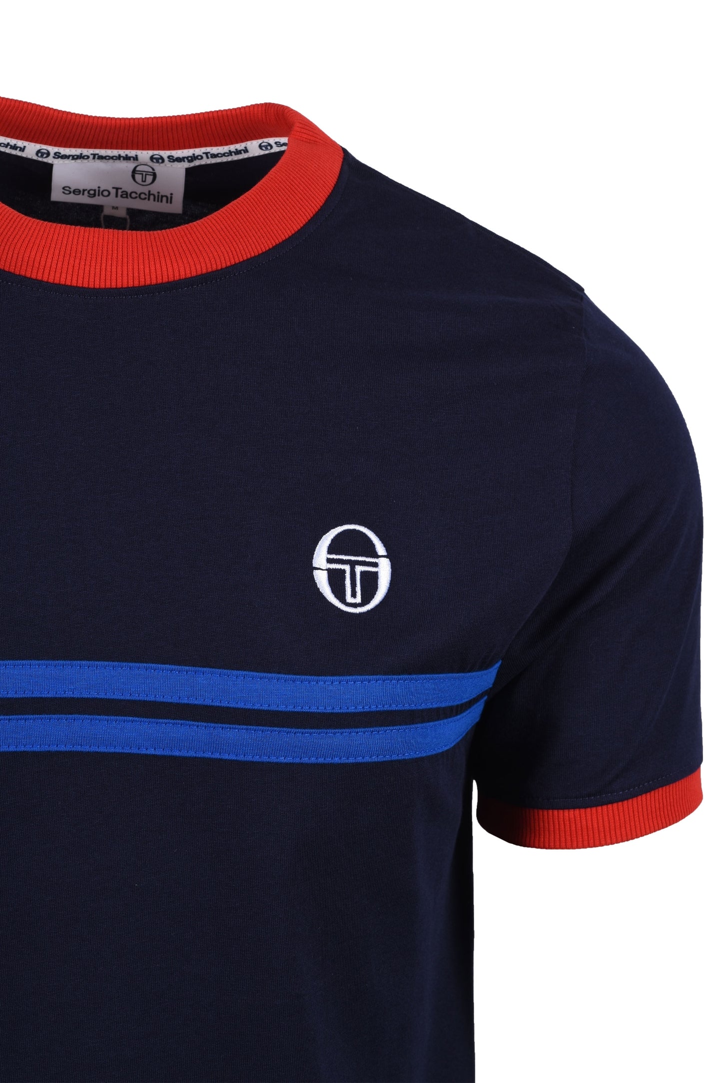 Sergio Tacchini Supermac T-shirt blu navy/rosso