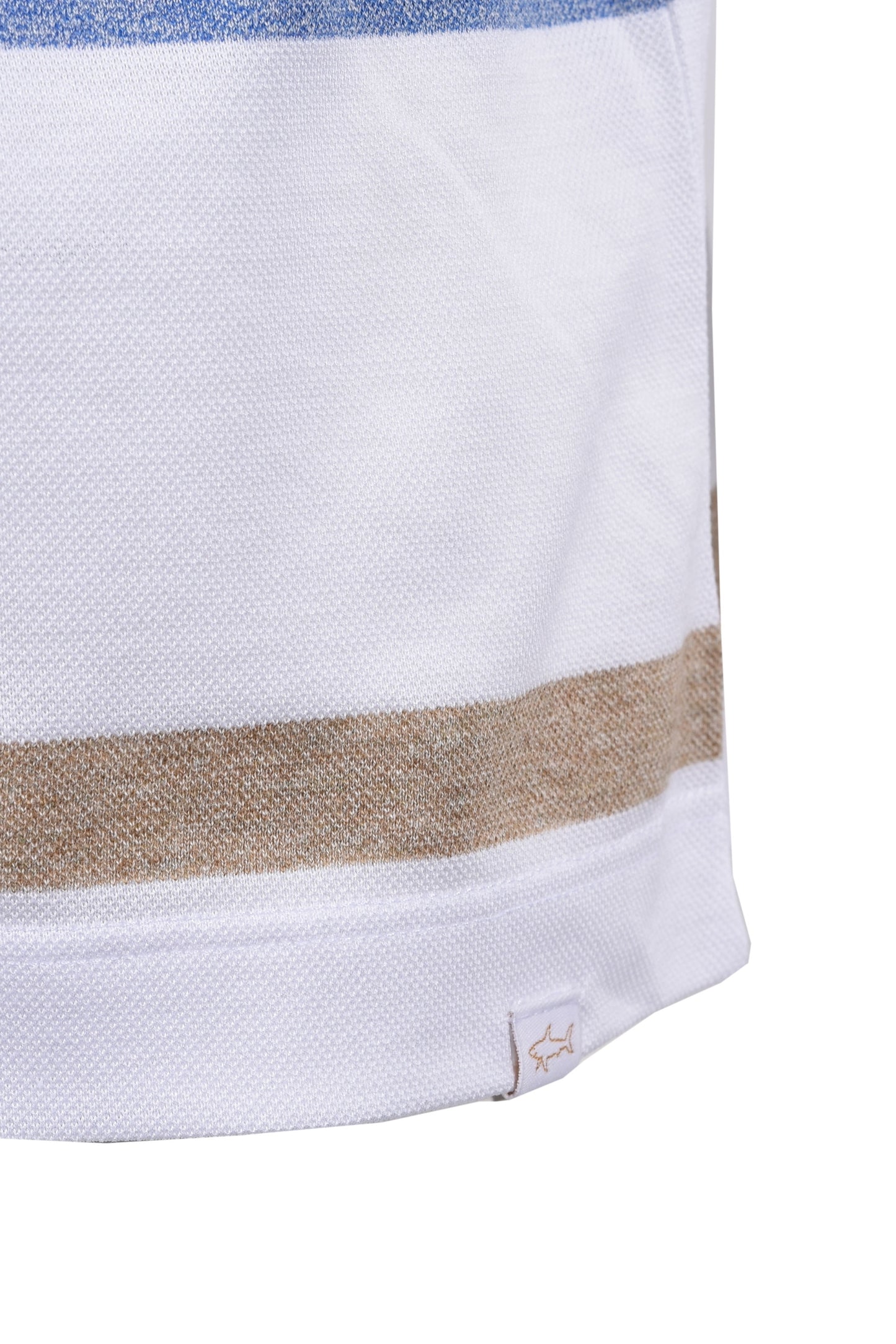 Paul And Shark Polo Shirt White Multi Stripe