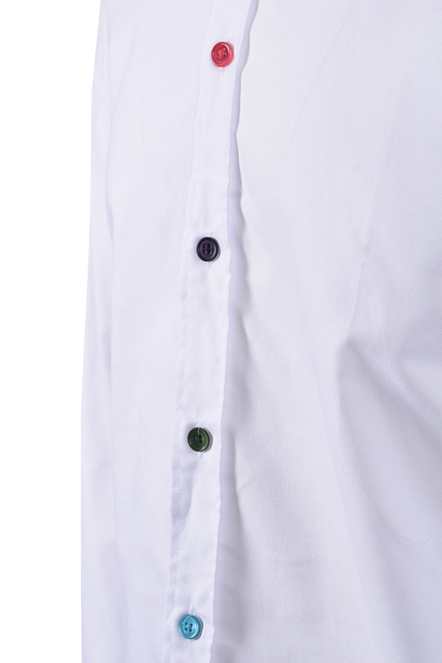 Camicia a righe sportive con bottoni Paul Smith bianca