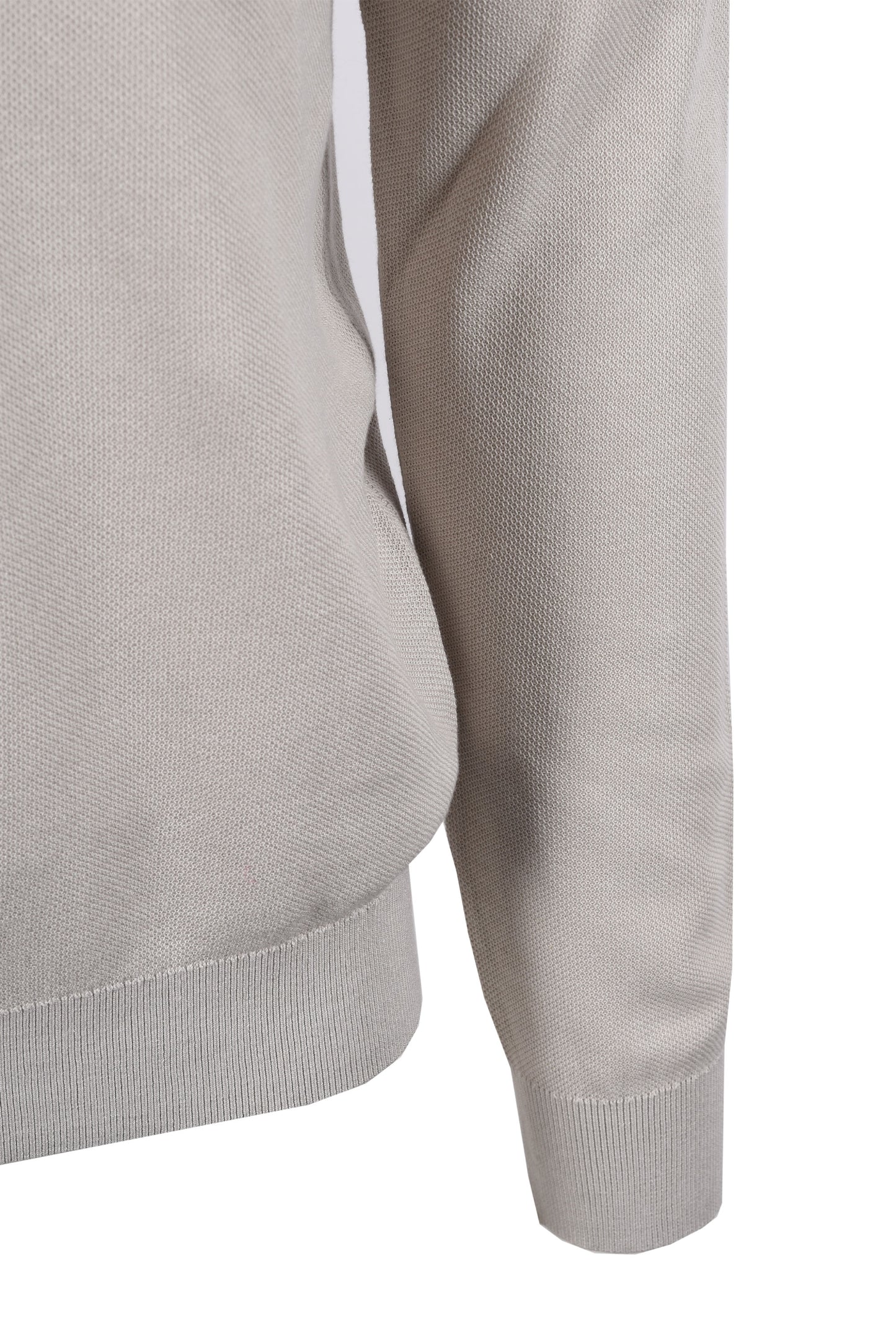 Belstaff Drift Knitted Long Sleeve Polo Stone Beige