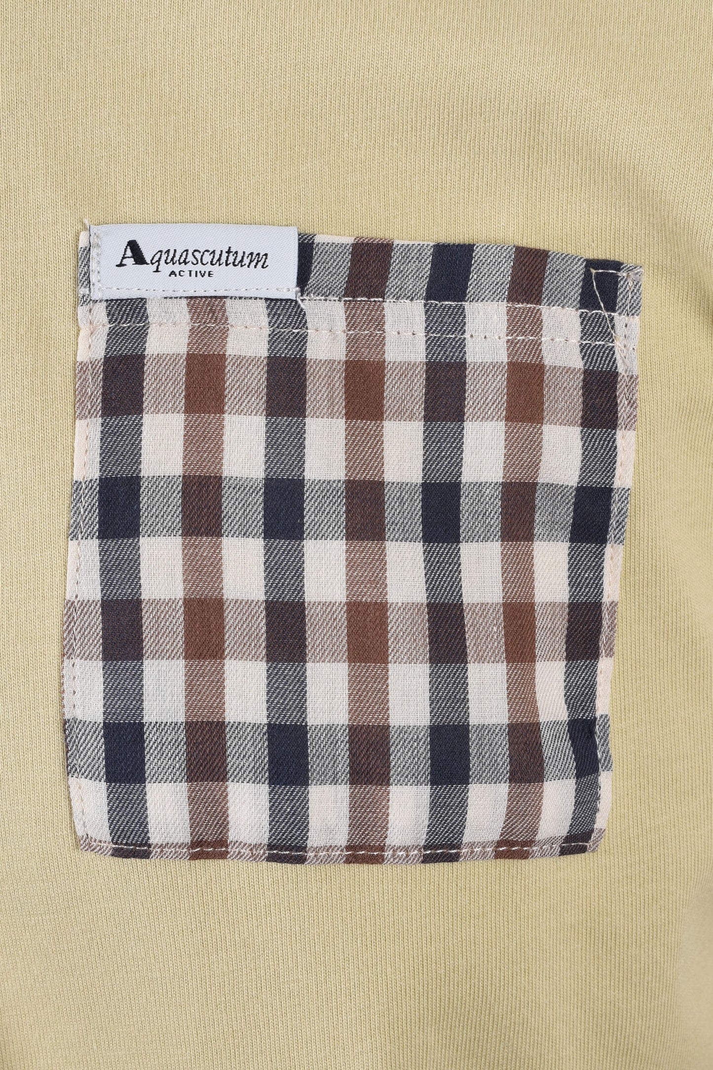 Aquascutum Club Check Pocket T-shirt Beige