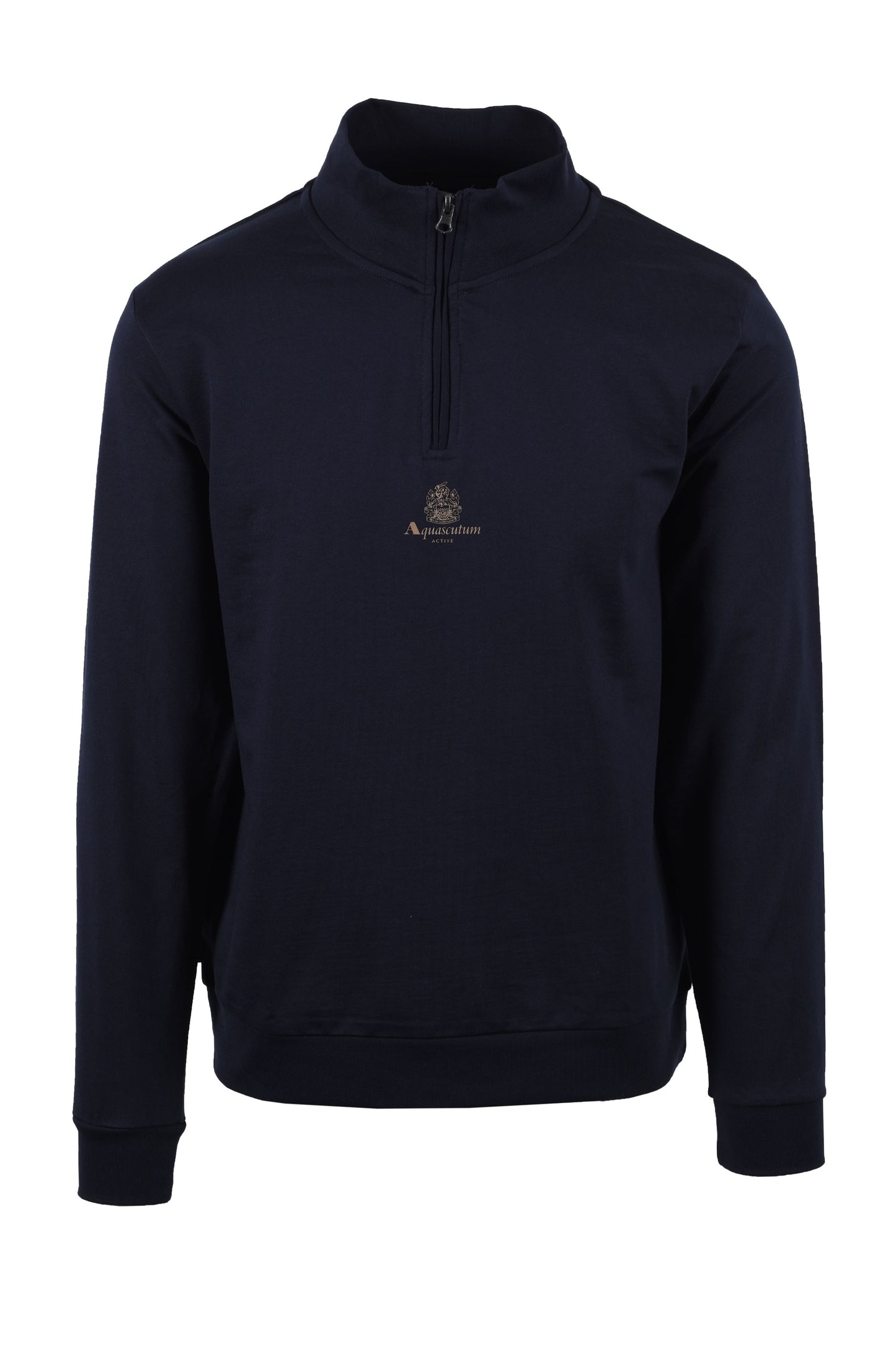 Aquascutum Small Logo Half Zip Navy