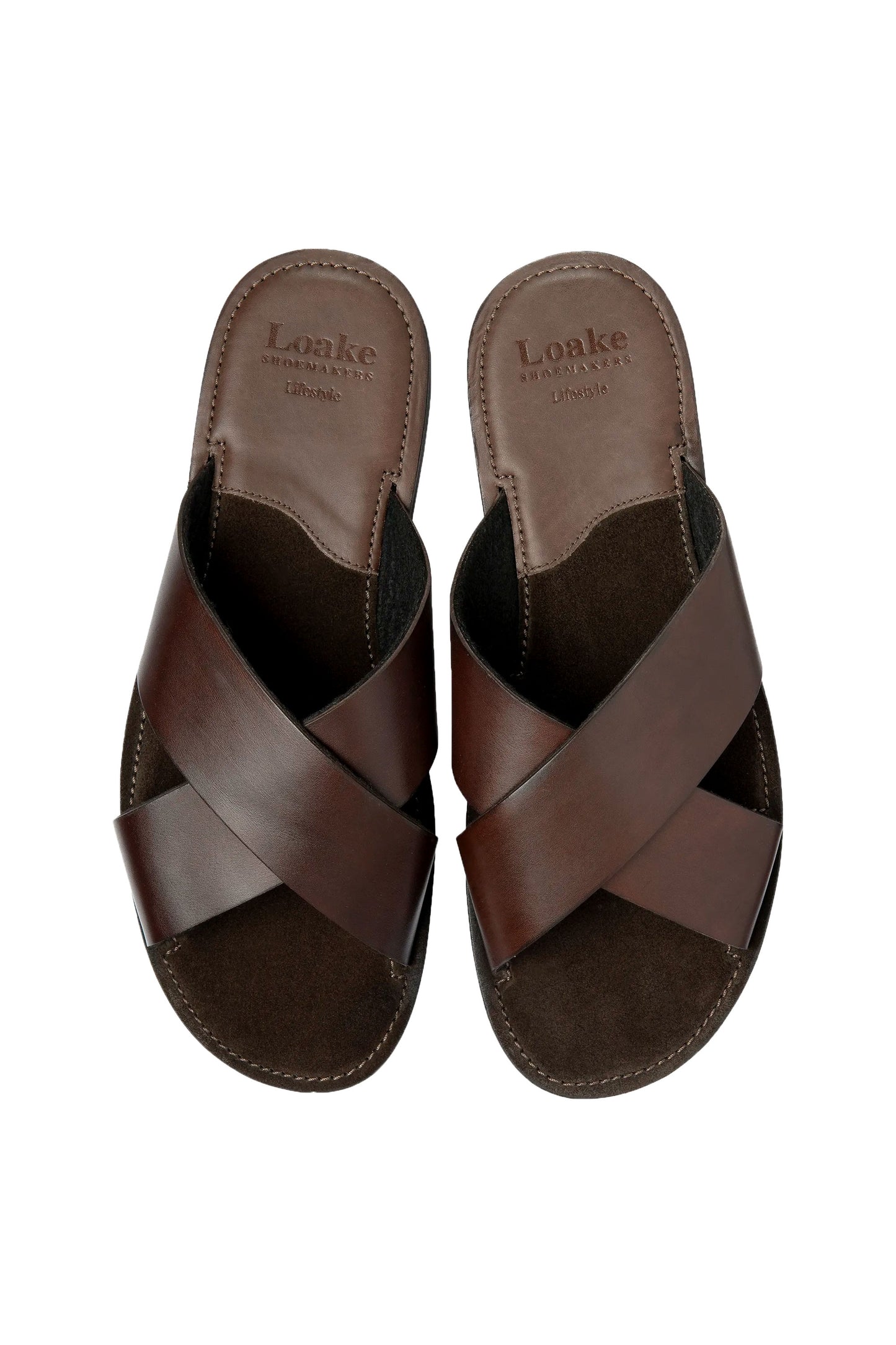 Loake Gozo Sandal Dark Brown