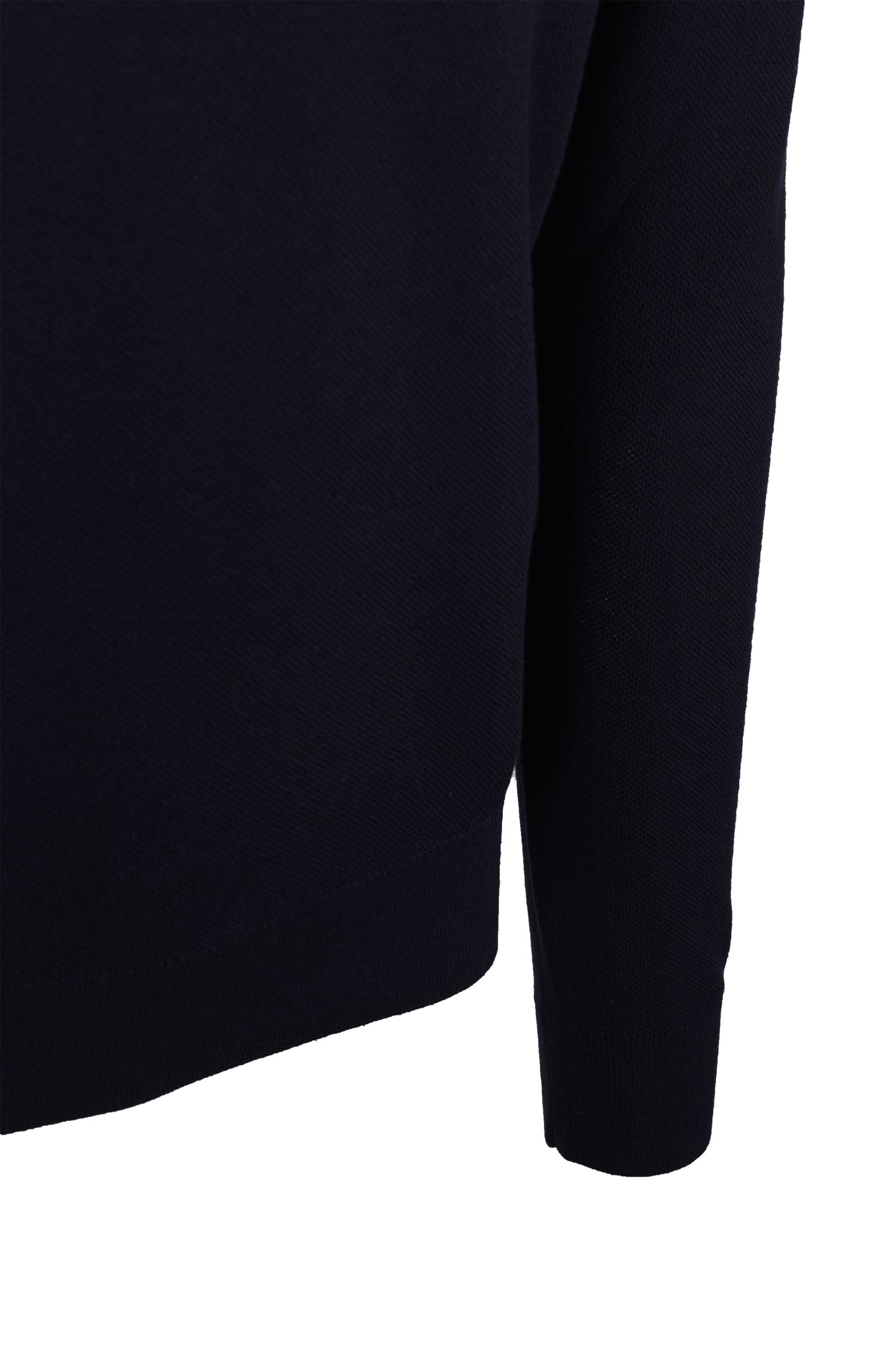 Belstaff Drift Knitted Long Sleeve Polo Dark Ink