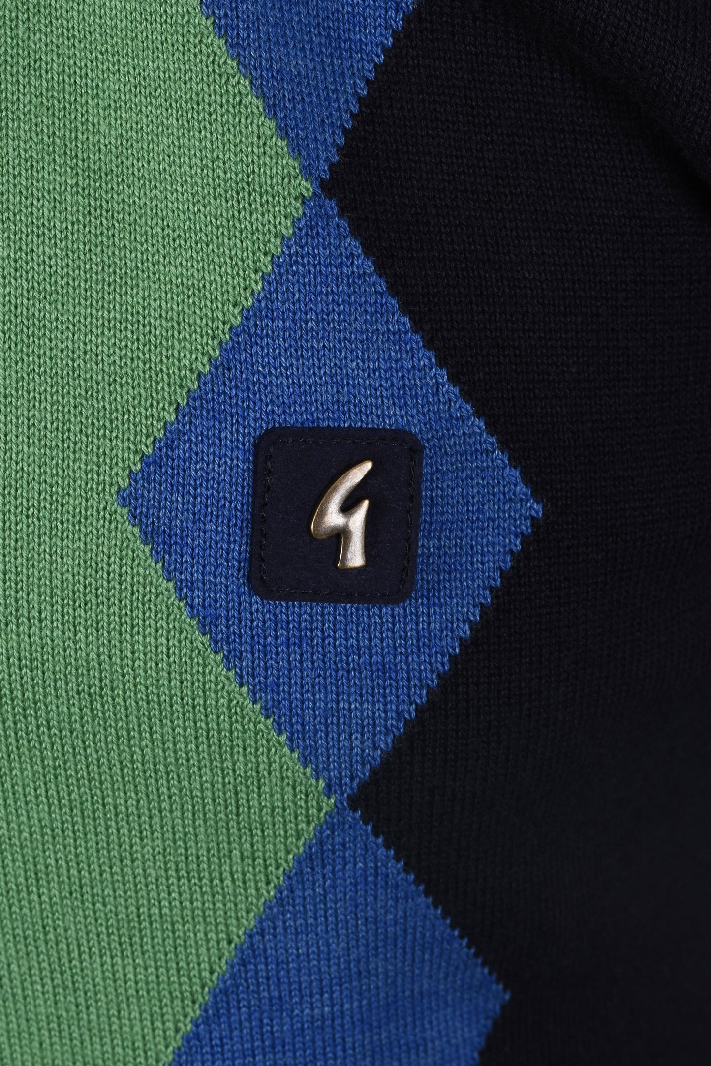 Gabicci Vintage Bond Knitted Polo Shirt Navy