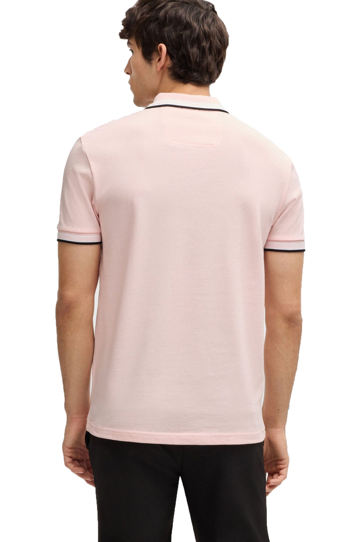 Boss Paddy Polo Shirt Light Pastel Pink