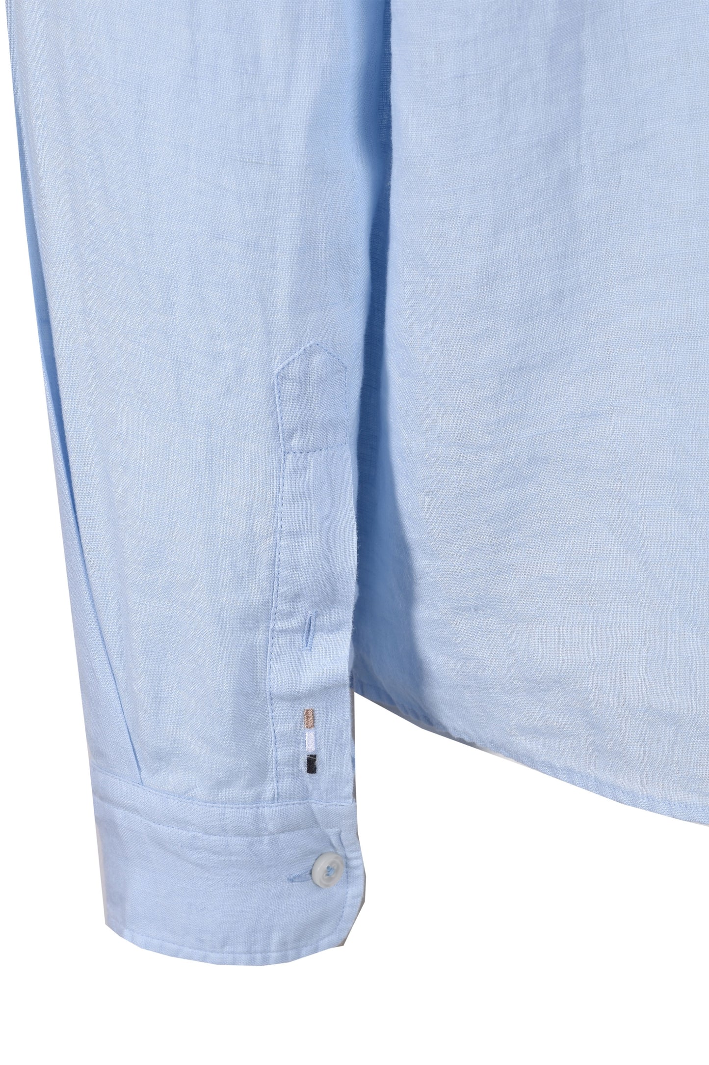 Boss H-roan-bd-e-c1-243 Linen Shirt Light Pastel Blue