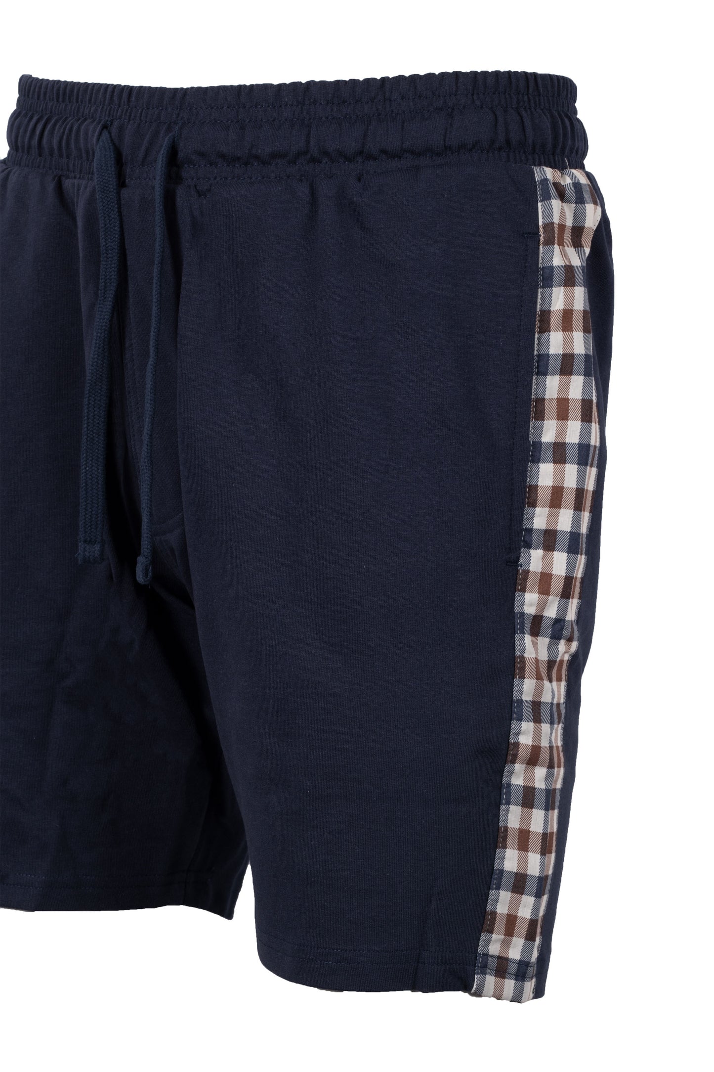 Aquascutum Club Check Details Shorts Navy
