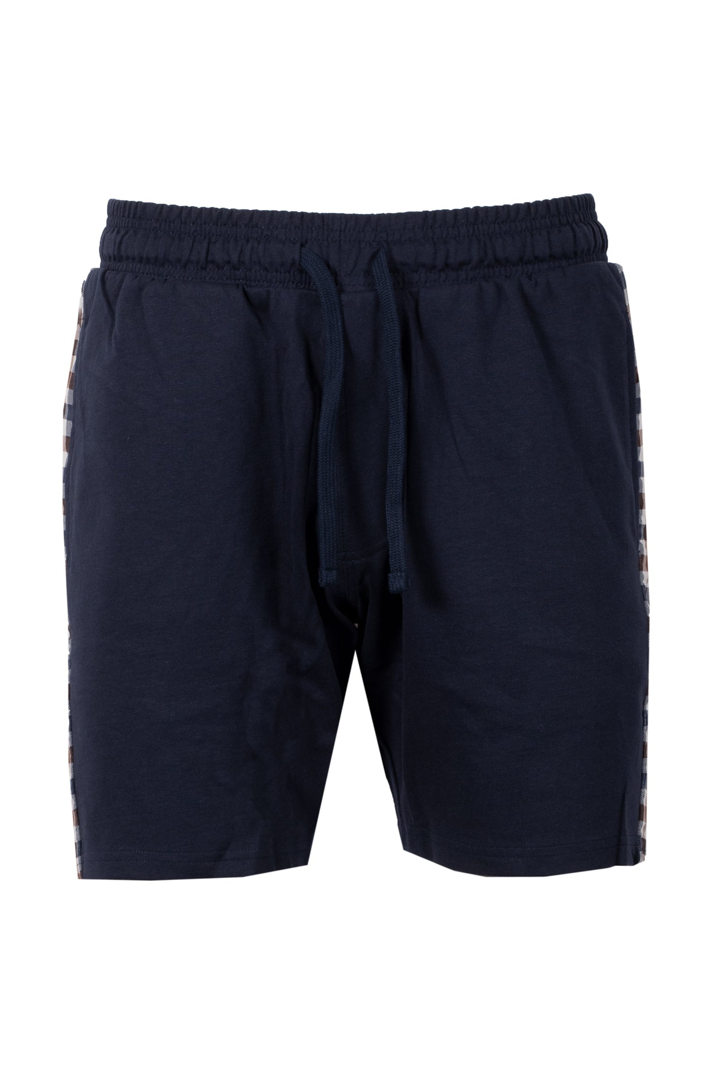 Aquascutum Club Check Details Shorts Navy