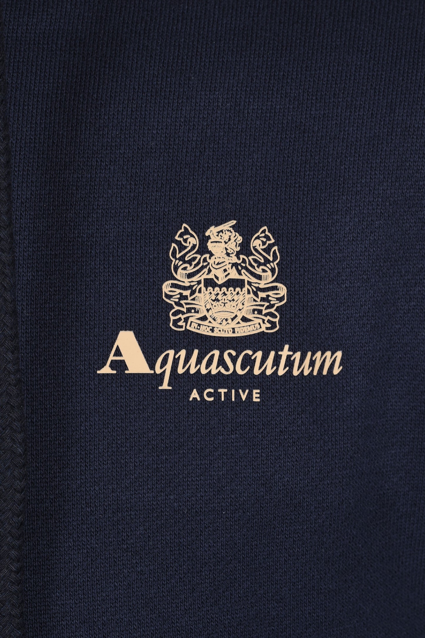 Aquascutum Club Check Hoodie Fleece Navy