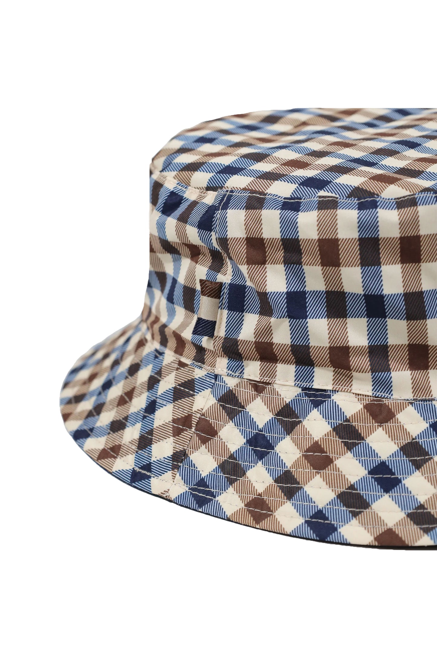 Aquascutum Iconic Reversible Bucket Hat Club Check/Navy
