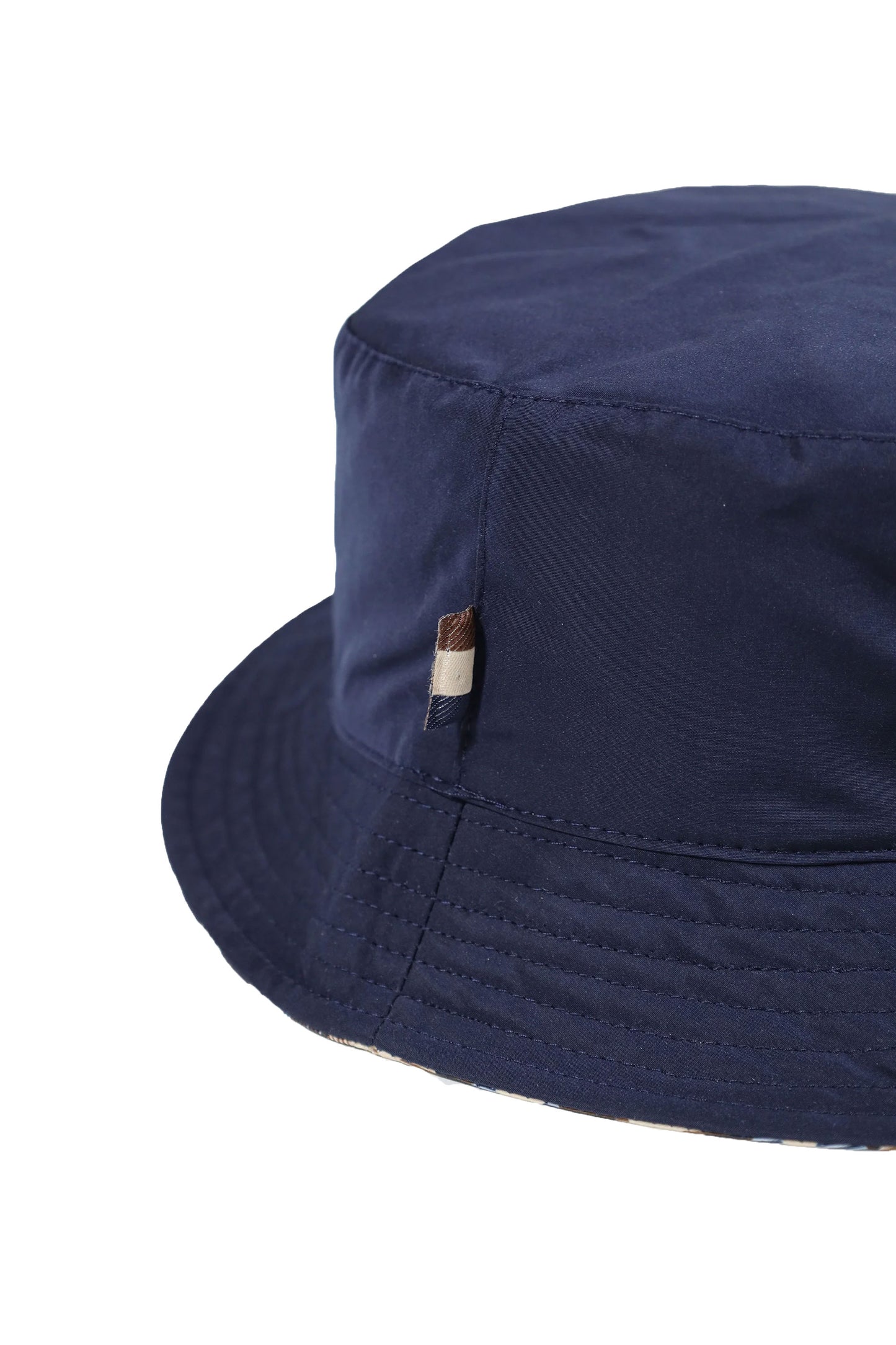 Aquascutum Iconic Reversible Bucket Hat Club Check/Navy